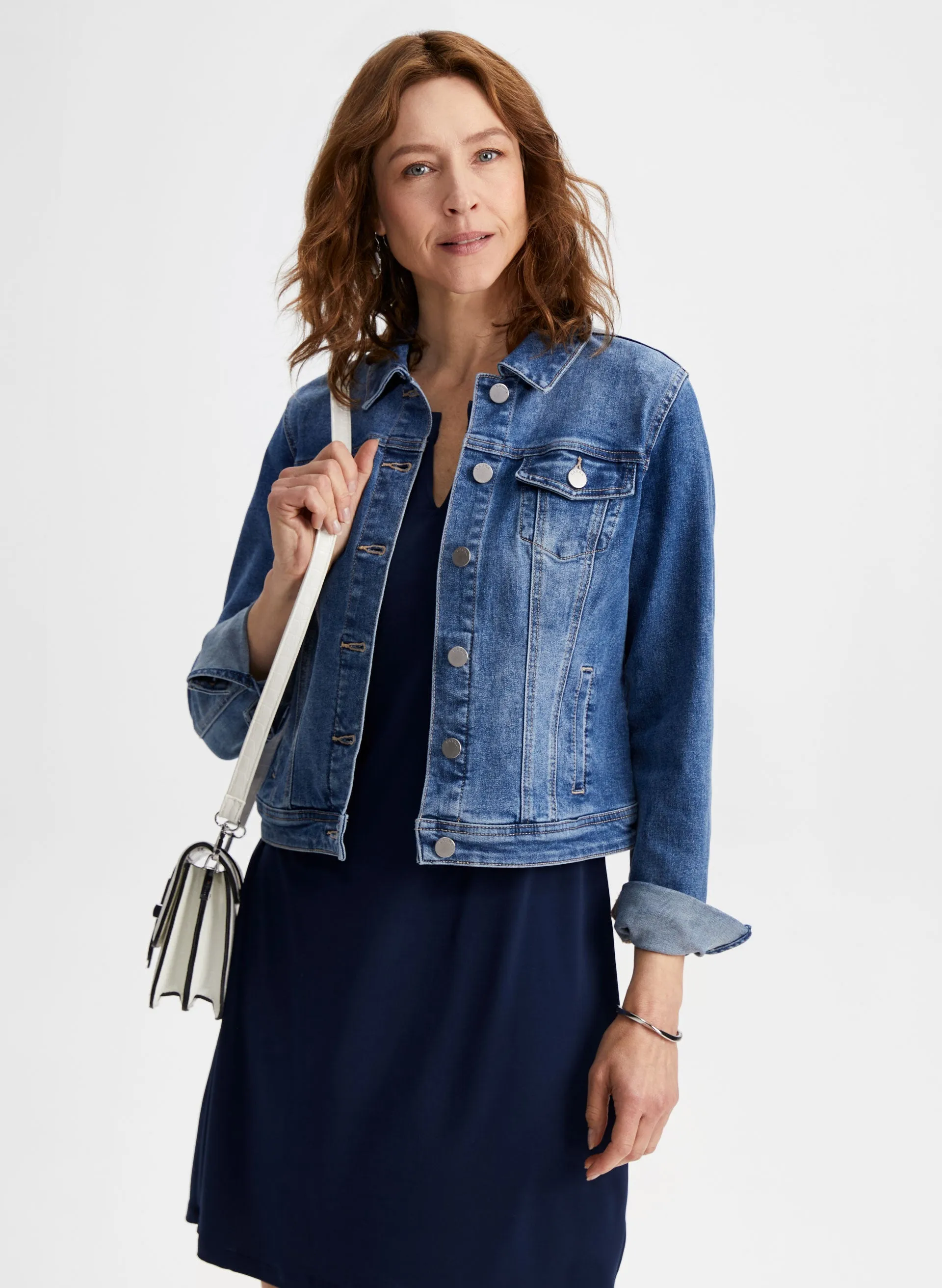 Split V-Neck Shift Dress sold by Laura product image thumbnail 5