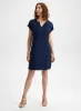 Split V-Neck Shift Dress sold by Laura