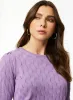 Short Sleeve Pointelle Sweater sold by Laura