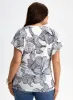 Floral Print Short Sleeve Top sold by Laura