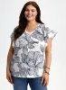 Floral Print Short Sleeve Top sold by Laura