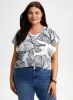 Floral Print Short Sleeve Top sold by Laura