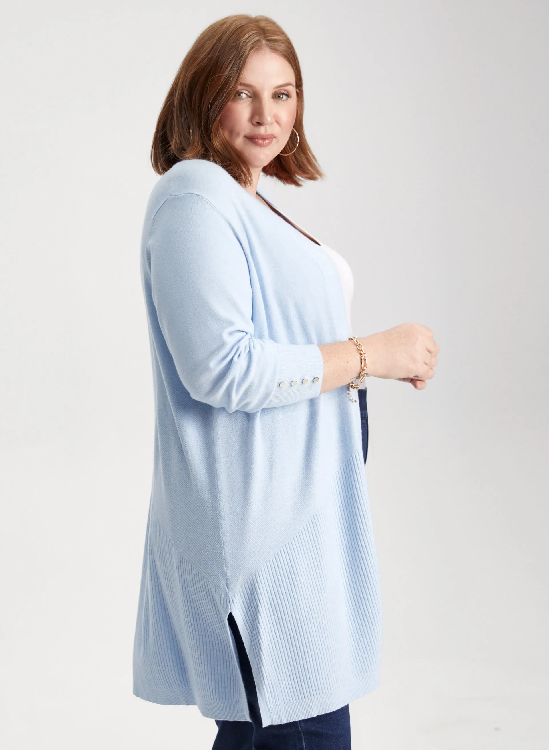 Stitch Detail Open Front Cardigan sold by Laura product image thumbnail 5