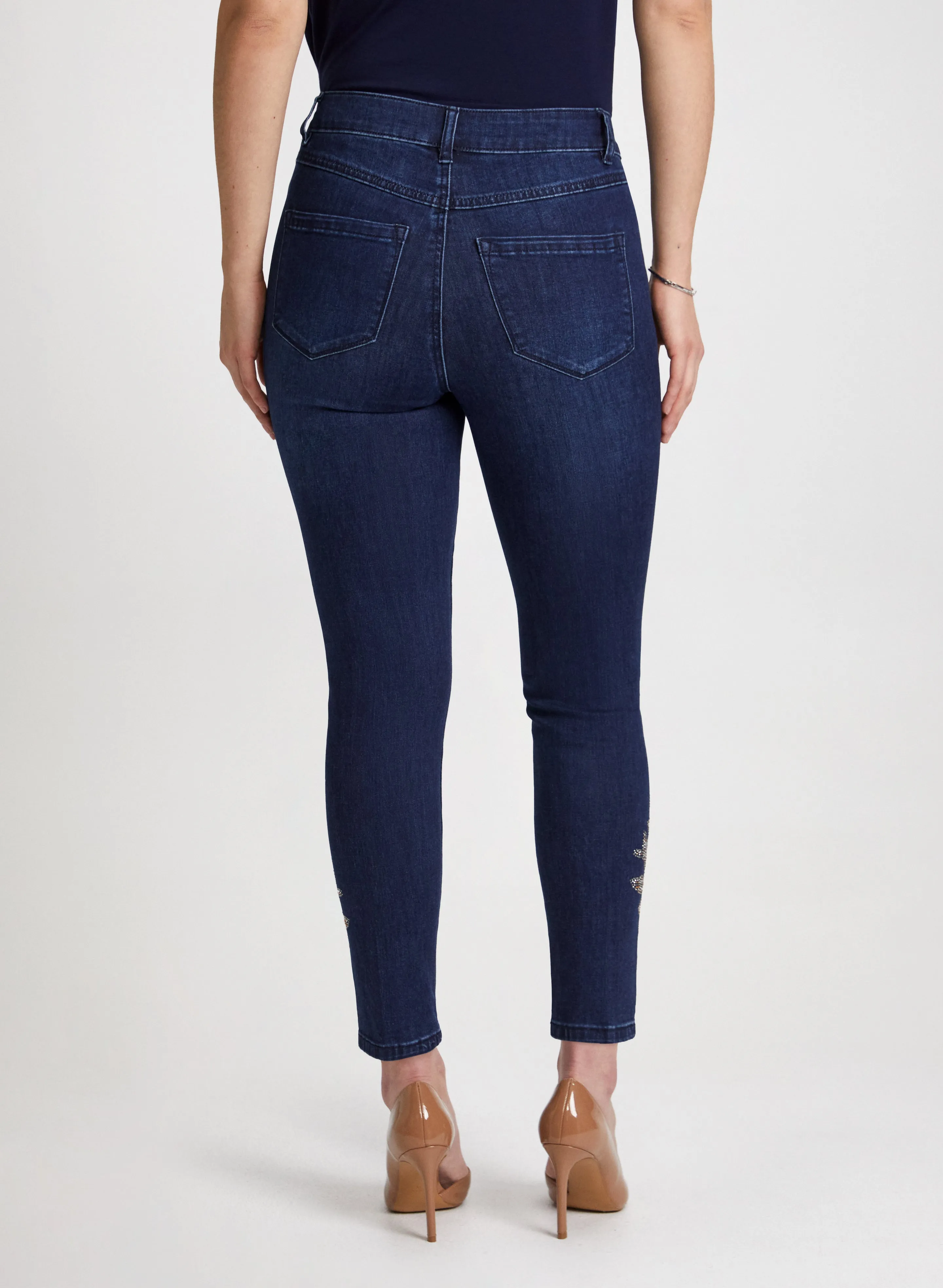 Embellished-Hem Ankle Jeans sold by Laura product image thumbnail 2