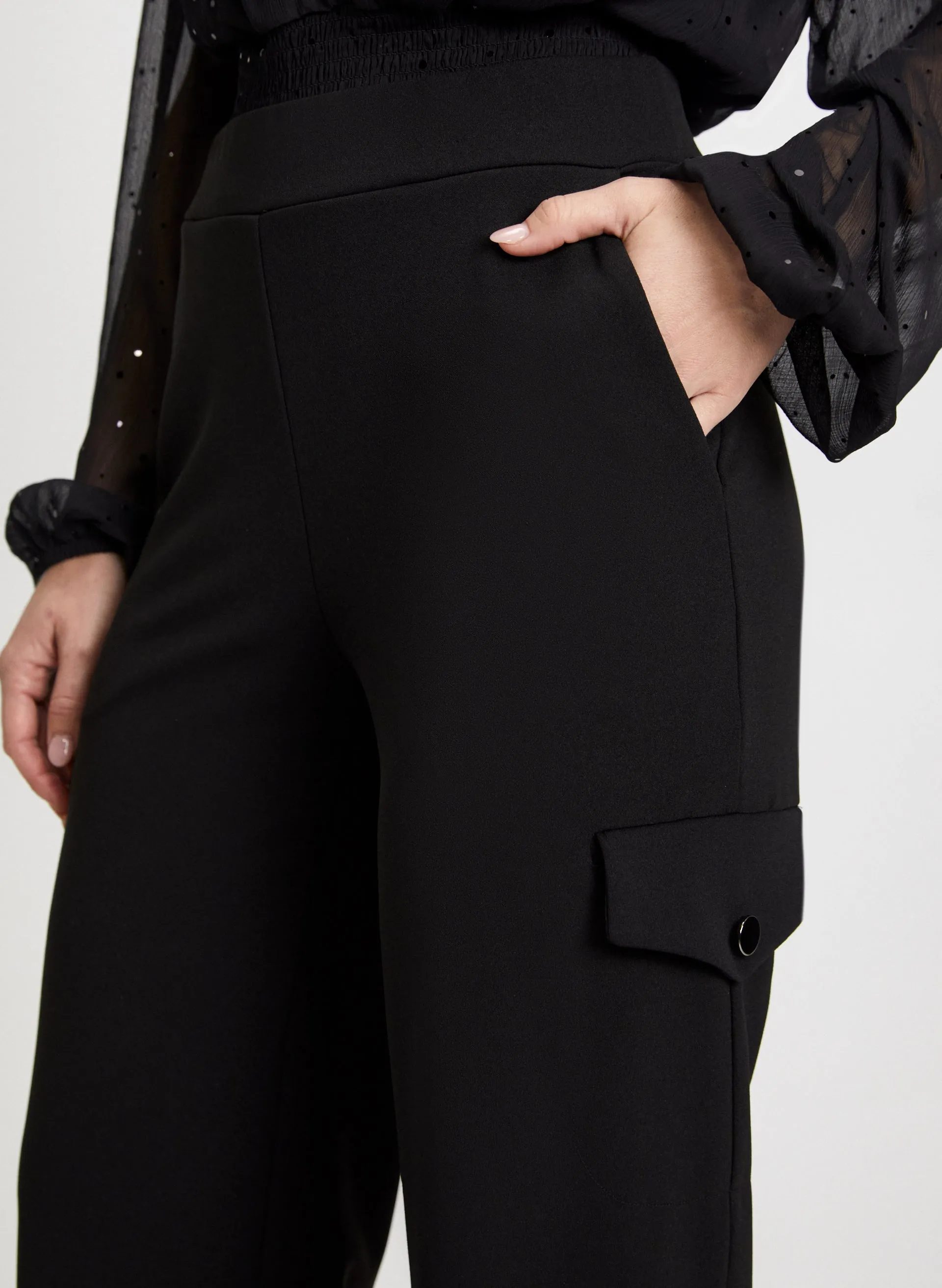 Straight Leg Pull-On Cargo Pants sold by Laura product image thumbnail 5