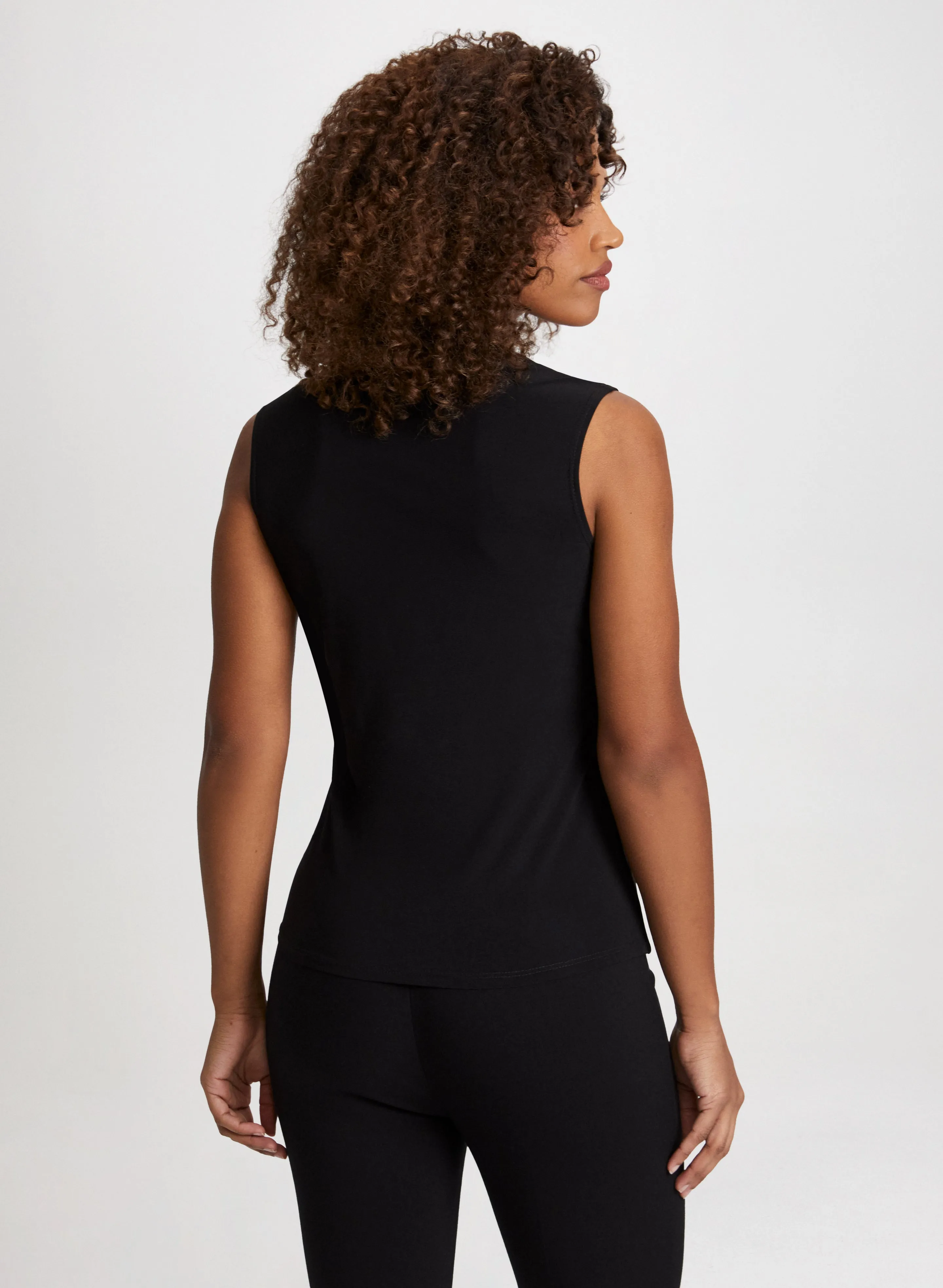 Sleeveless Horseshoe Neckline Top sold by Laura product image thumbnail 4