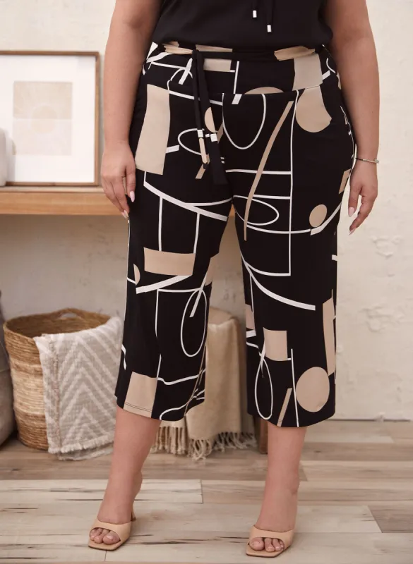 Joseph Ribkoff - Abstract Print Culotte Pants sold by Laura