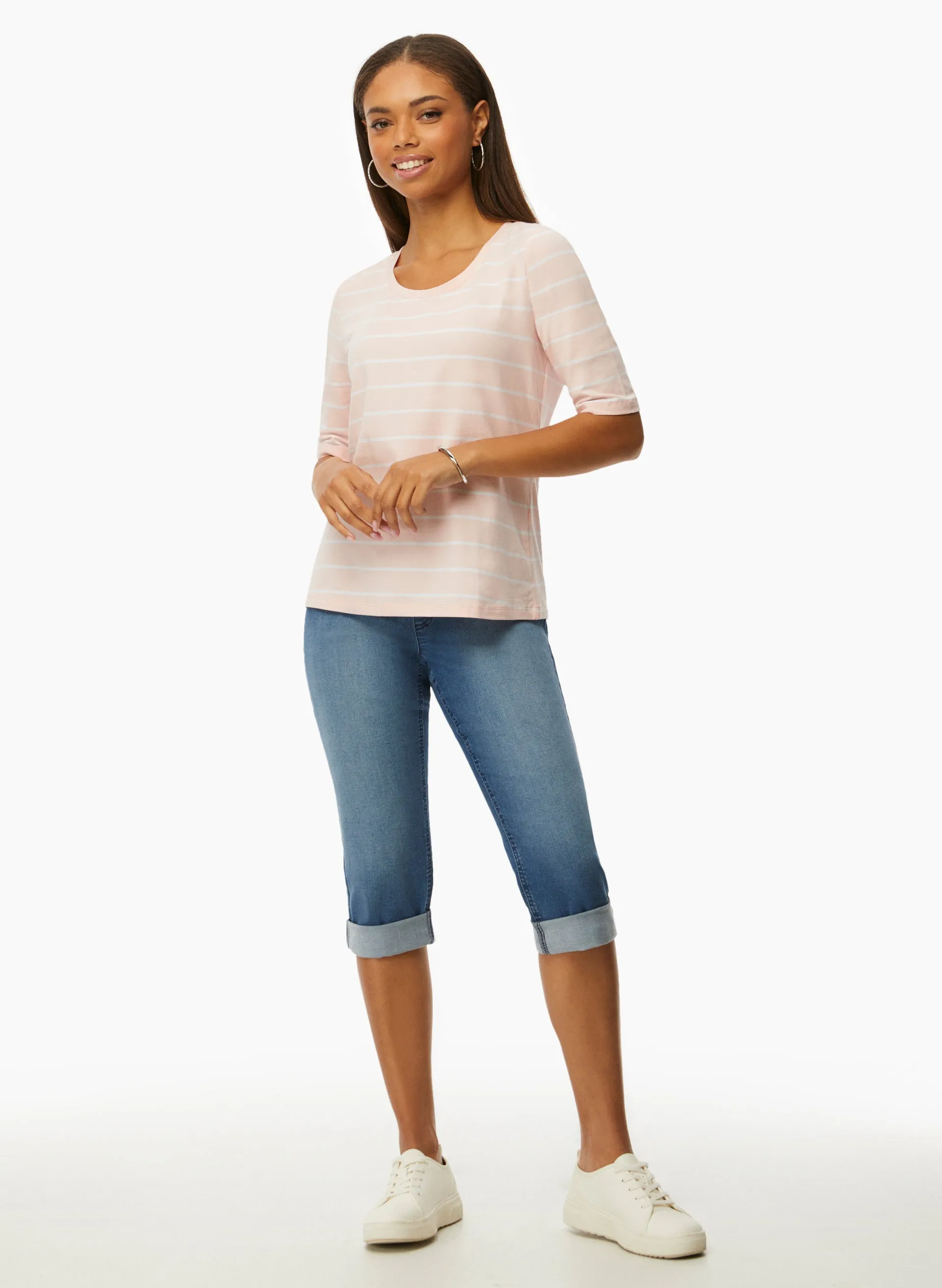 Pull-On Denim Capris sold by Laura product image thumbnail 3