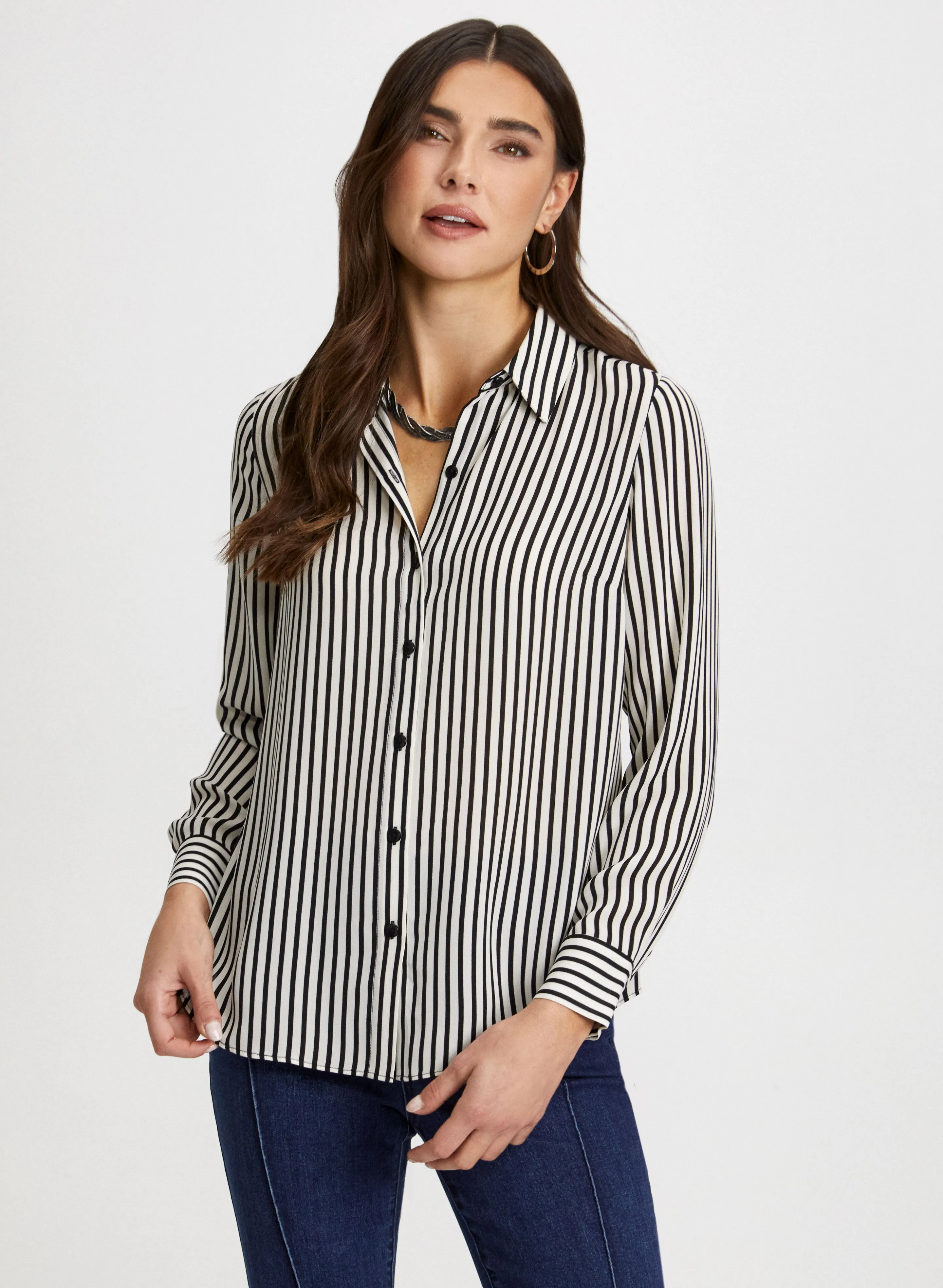 Stripe Print Blouse sold by Laura