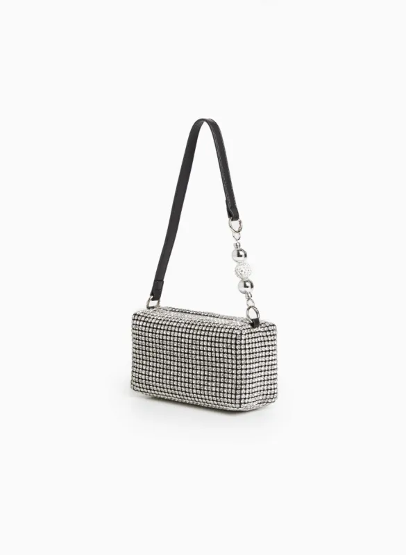 Crystal Detail Evening Bag sold by Laura