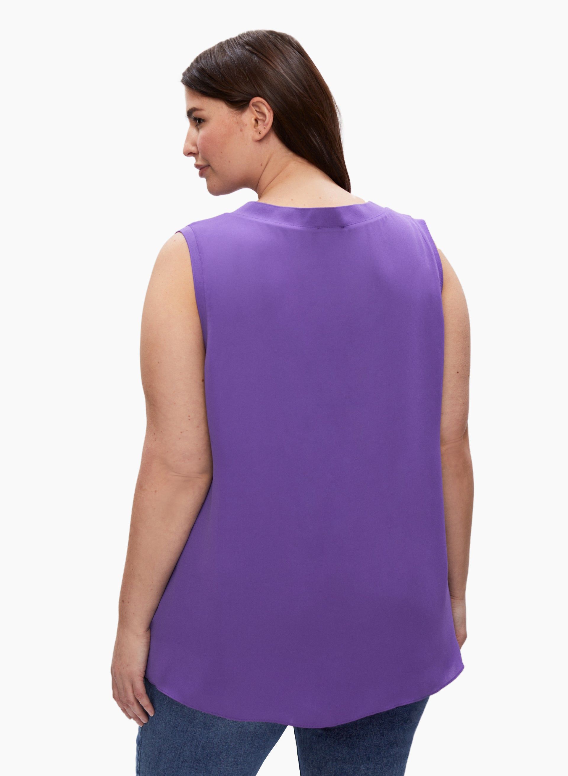 Sleeveless V-Neck Blouse sold by Laura product image thumbnail 2