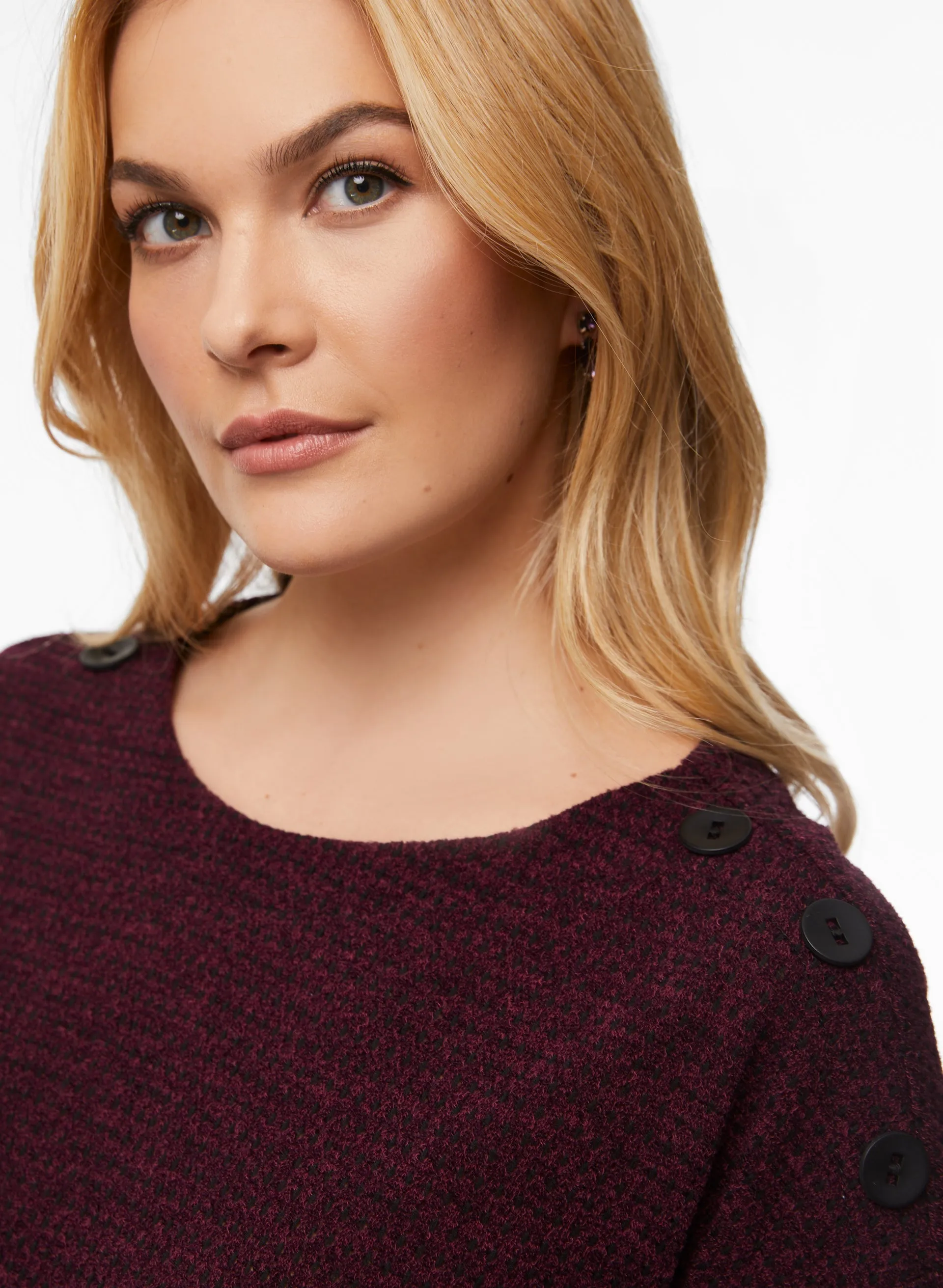 Button Detail Fooler Sweater sold by Laura product image thumbnail 2