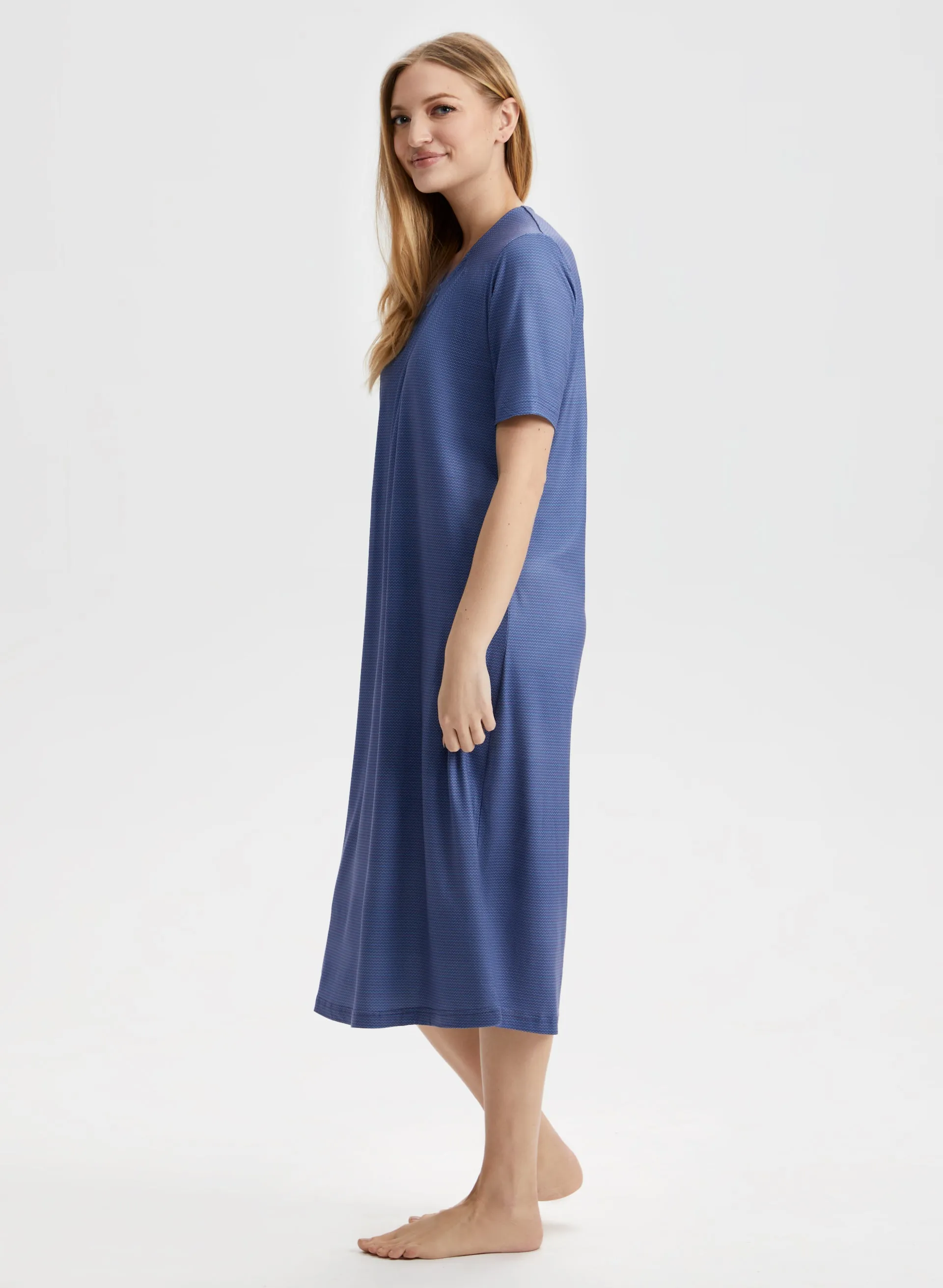 Zig Zag Print Nightgown sold by Laura product image thumbnail 3