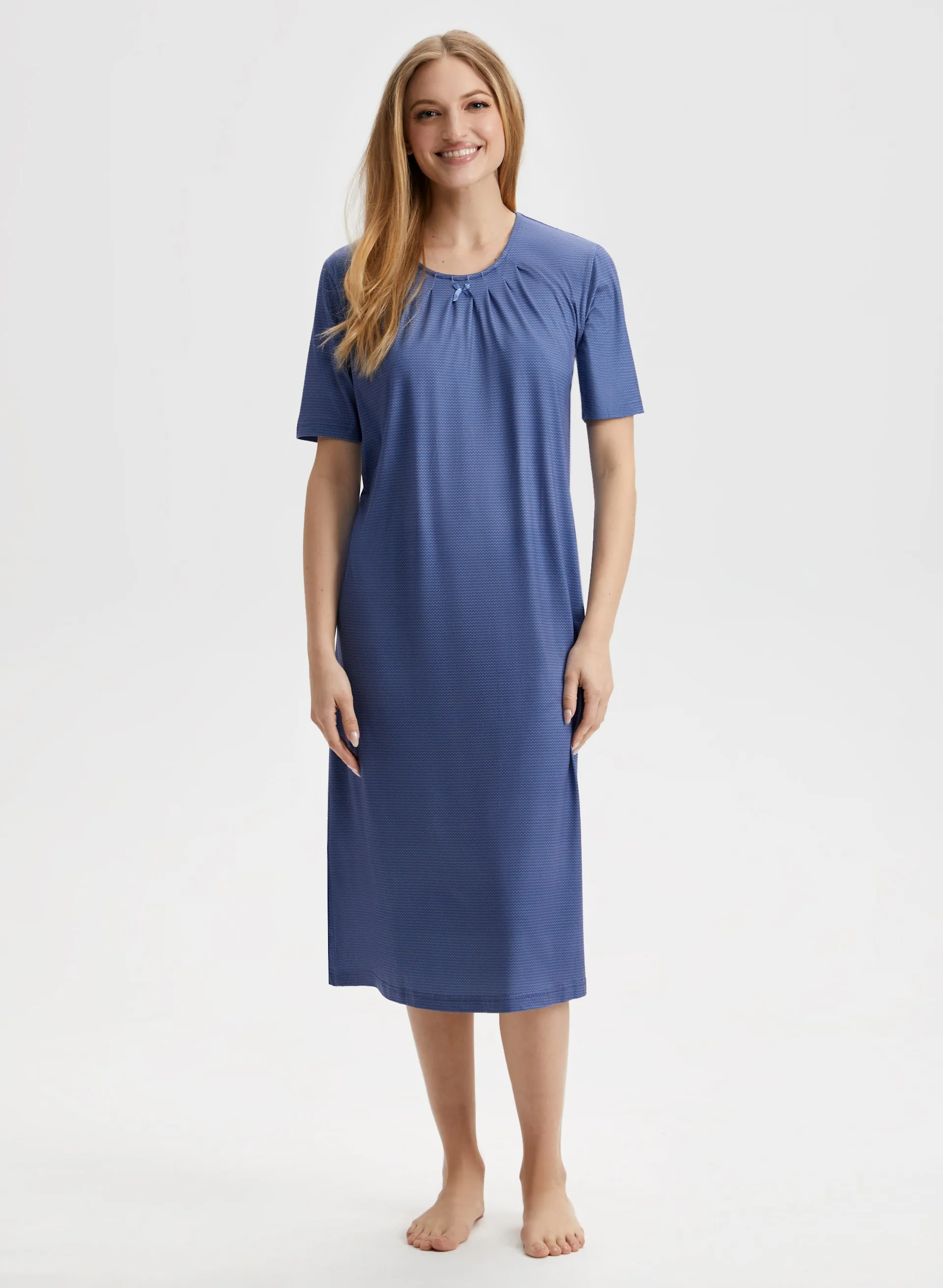 Zig Zag Print Nightgown sold by Laura