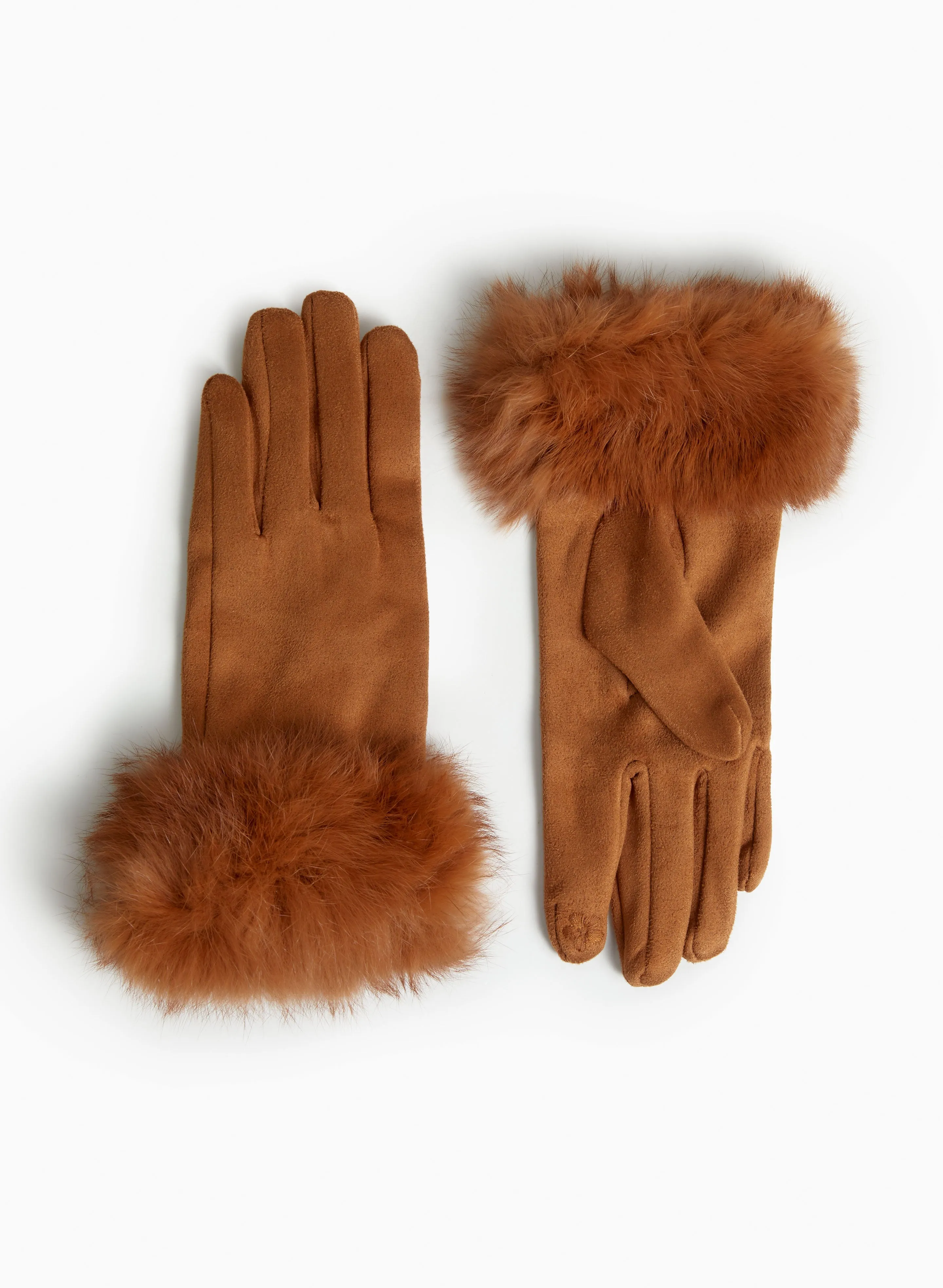 Genuine Fur Cuff Gloves sold by Laura