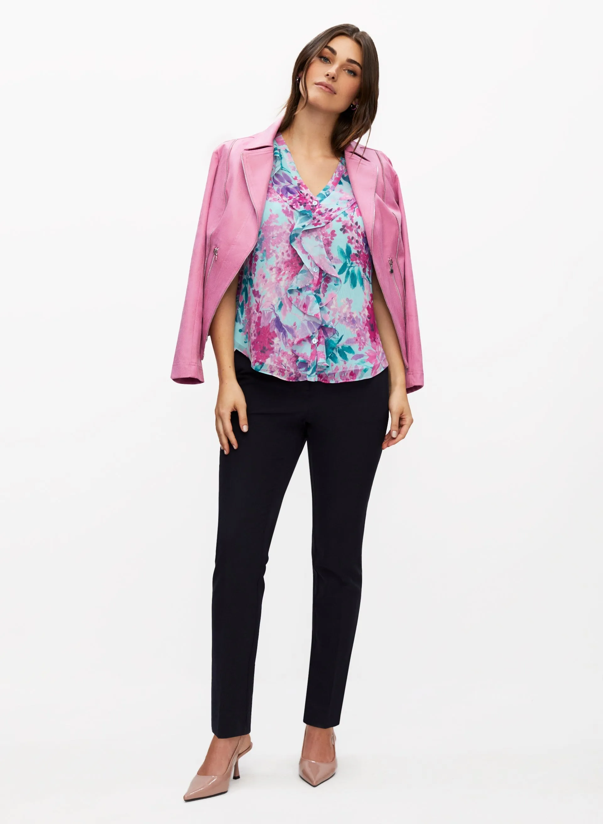 Floral Print Ruffle Detail Blouse sold by Laura product image thumbnail 3