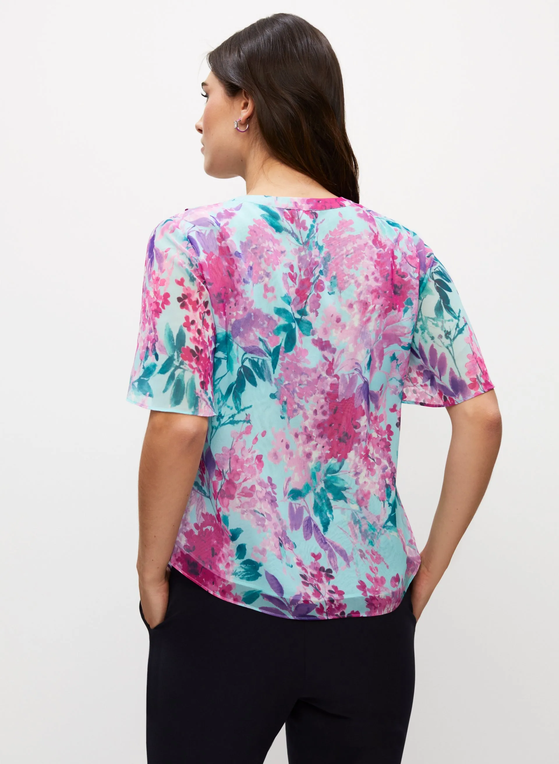 Floral Print Ruffle Detail Blouse sold by Laura product image thumbnail 4