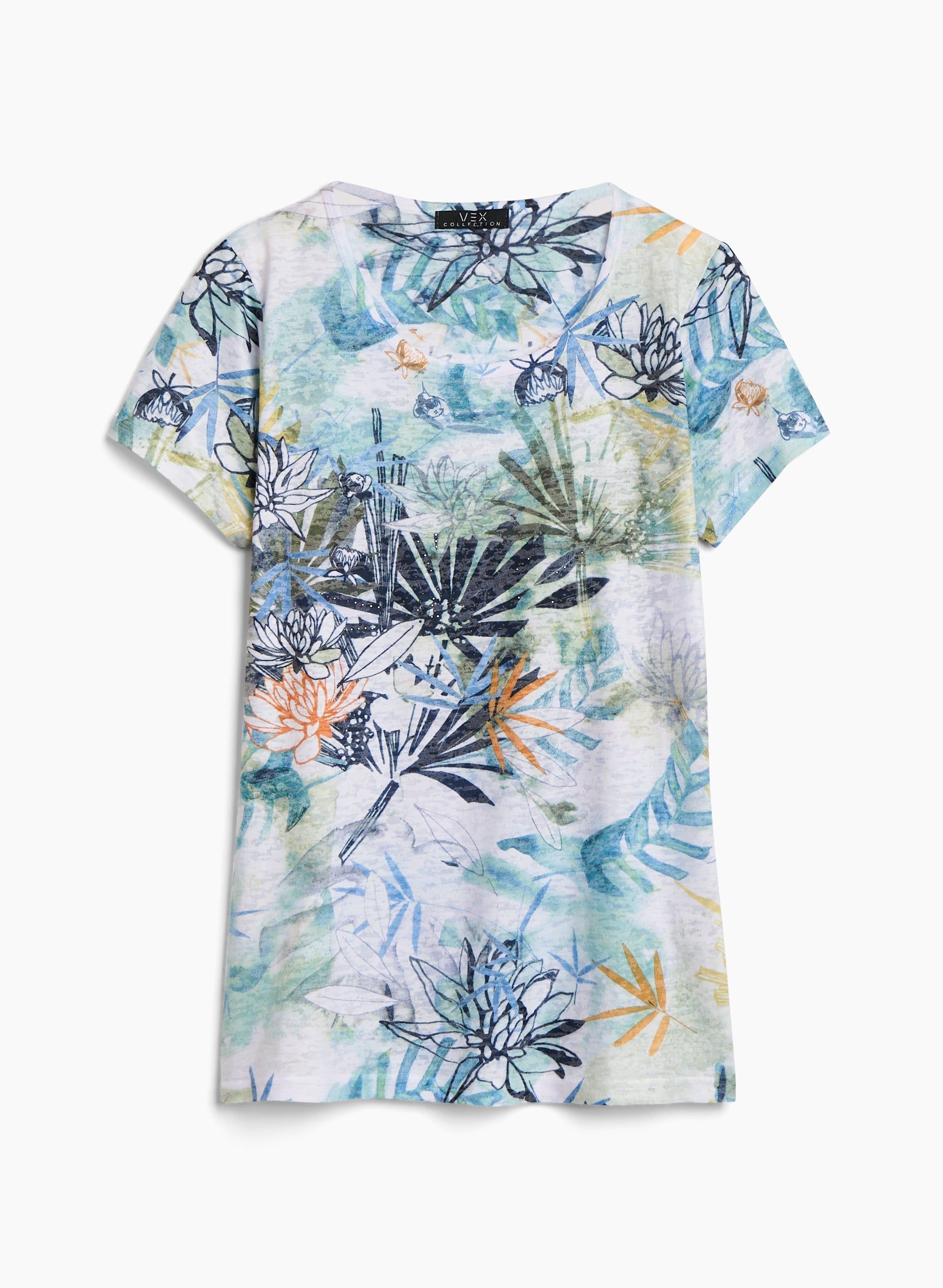 Tropical Burnout Print Tee sold by Laura product image thumbnail 5