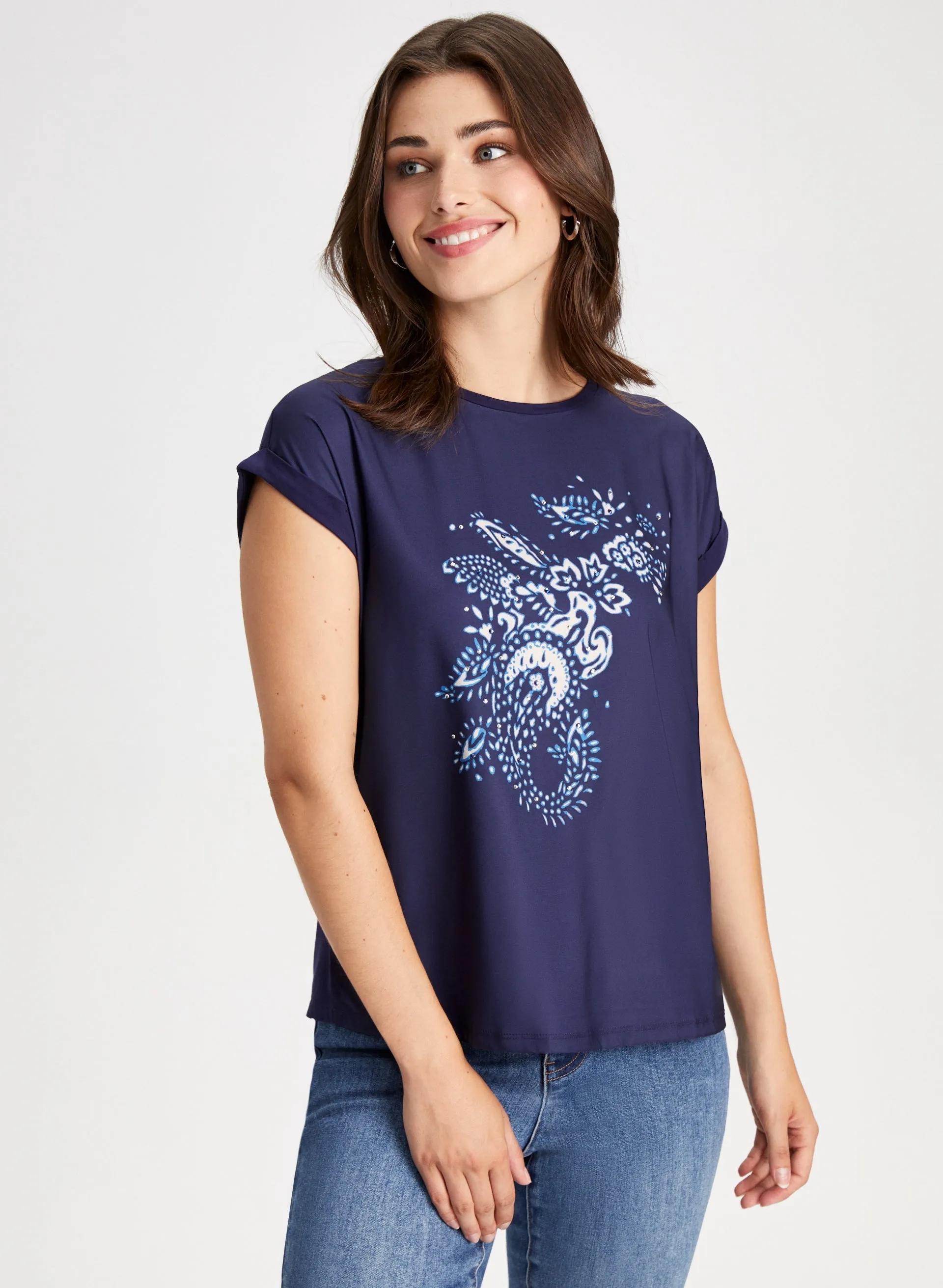 Paisley Print Tee sold by Laura