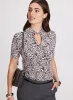 Floral Twist Neck Top sold by Laura