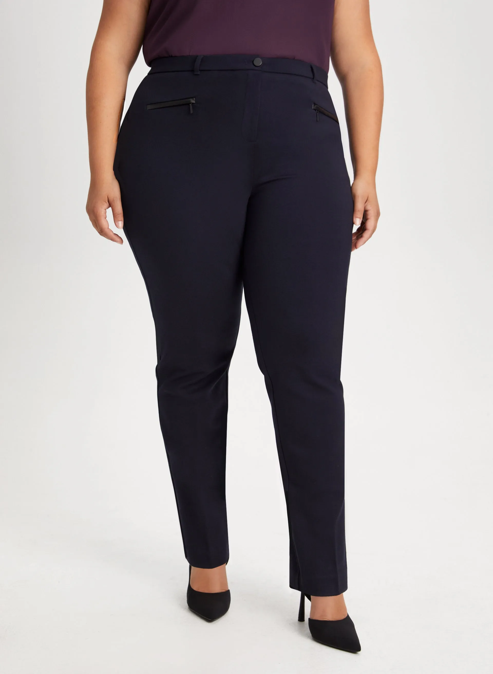 Mia Zip Detail Pants - Regular sold by Laura