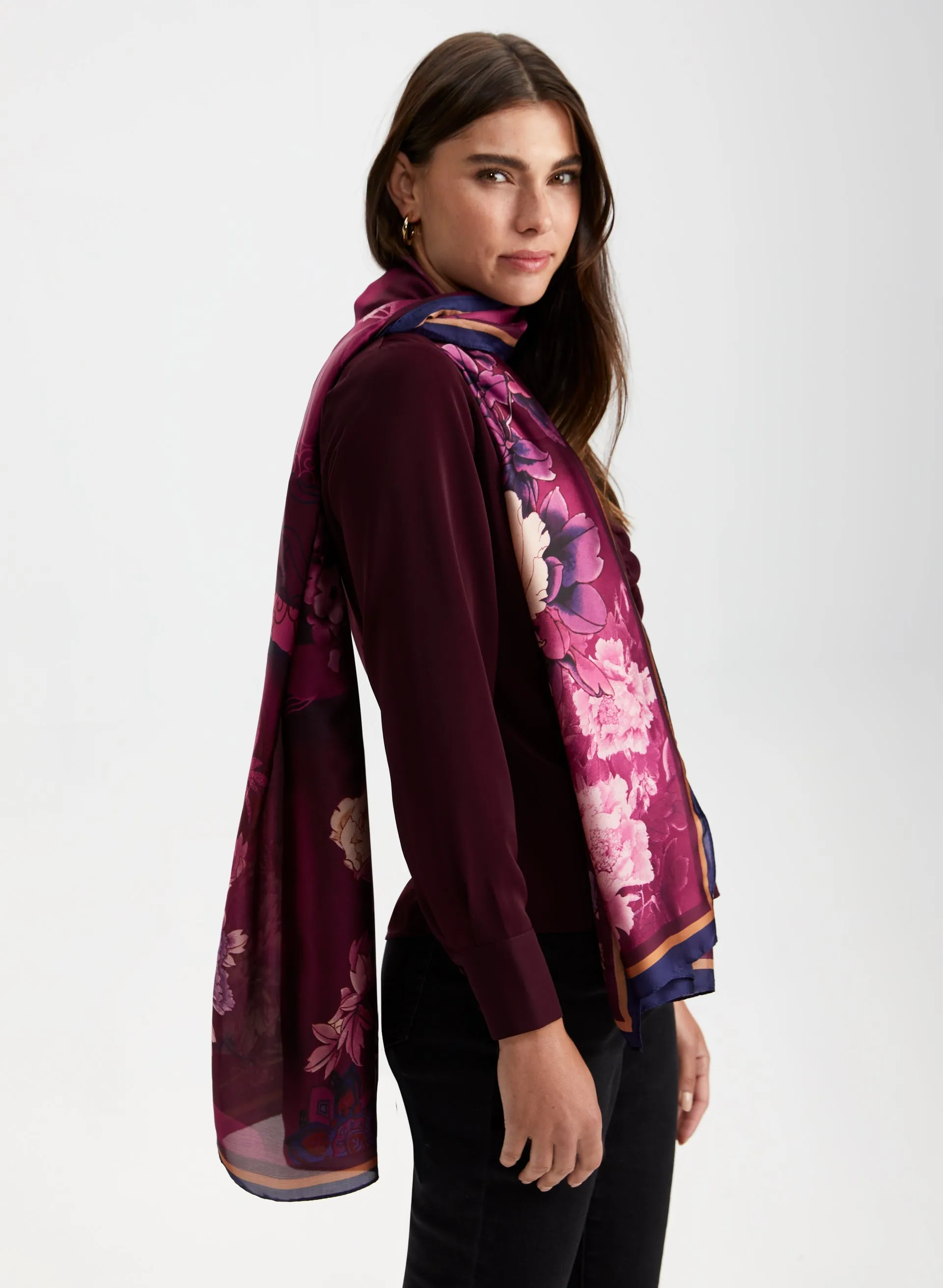 Floral Print Scarf sold by Laura product image thumbnail 4