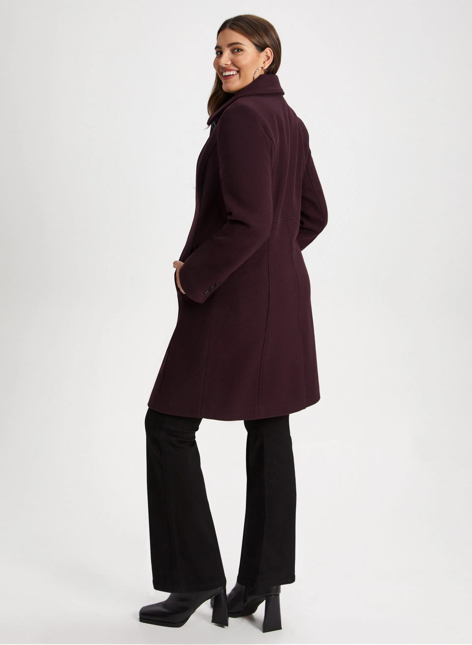 Stretch Wool Blend Coat sold by Laura product image thumbnail 4