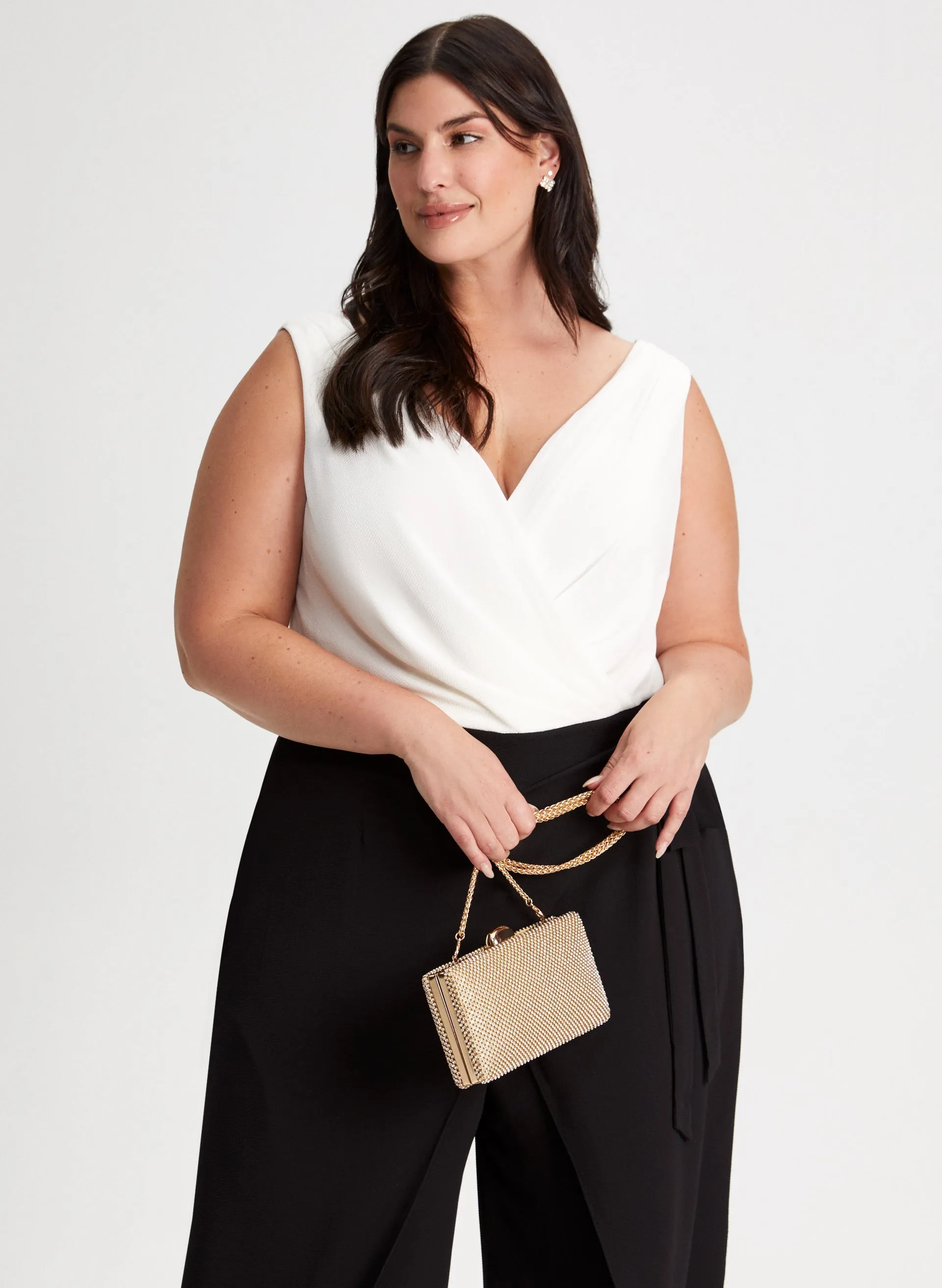 Crossover Colour Block Jumpsuit sold by Laura product image thumbnail 5