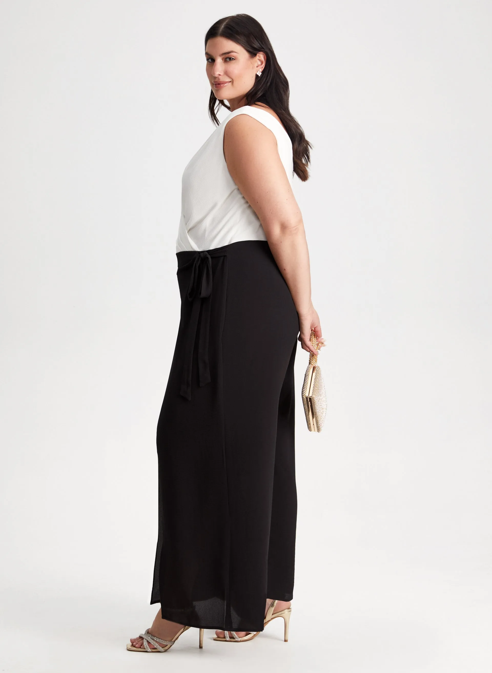 Crossover Colour Block Jumpsuit sold by Laura product image thumbnail 3