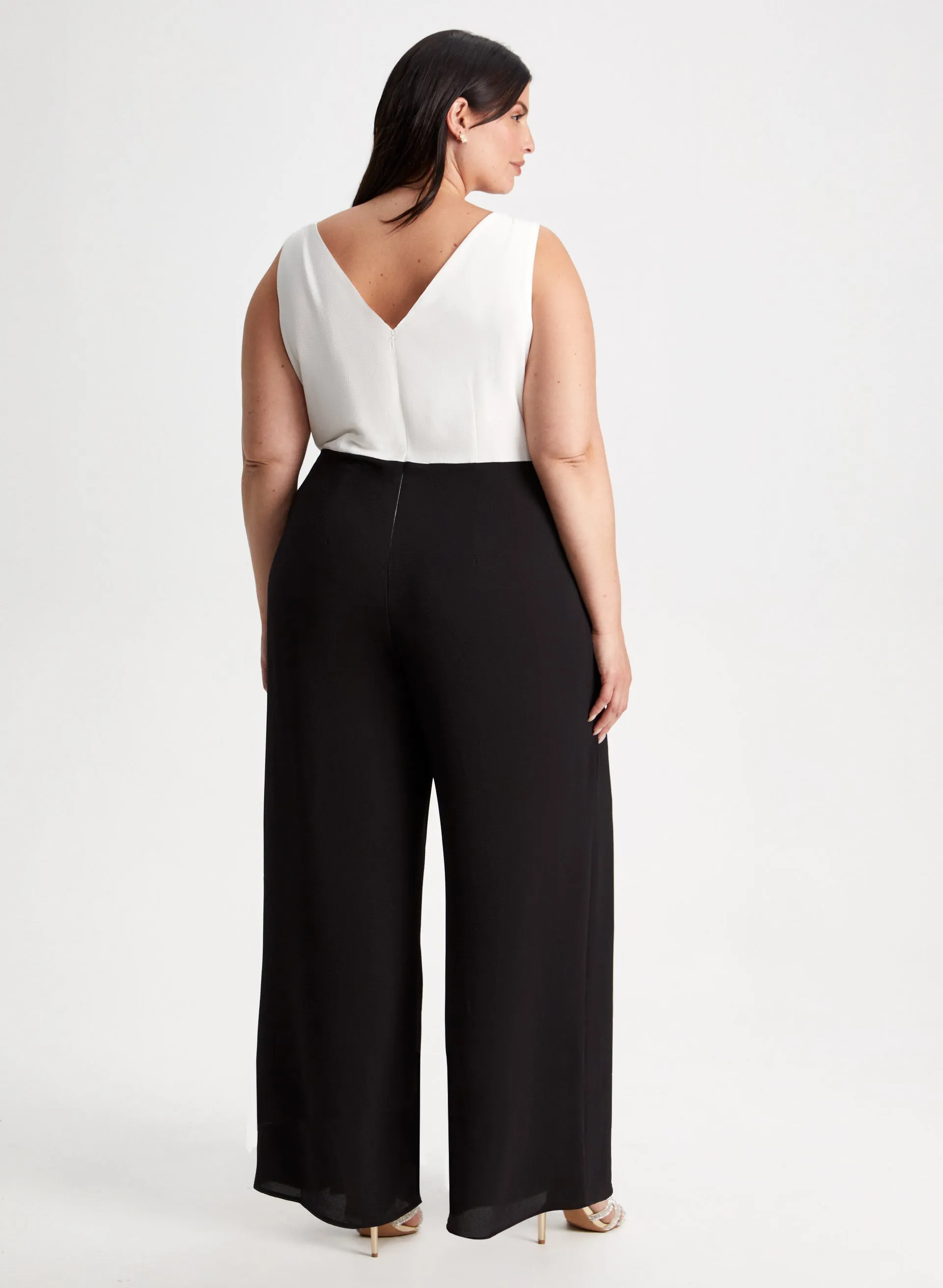 Crossover Colour Block Jumpsuit sold by Laura product image thumbnail 4