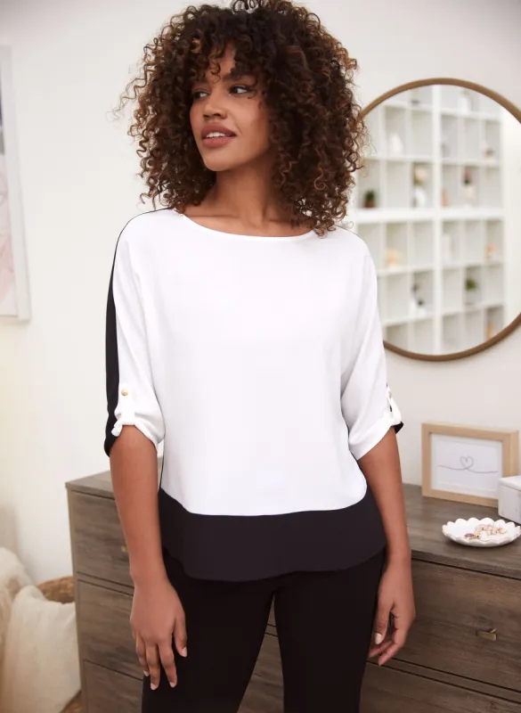 Colour Block Blouse sold by Laura