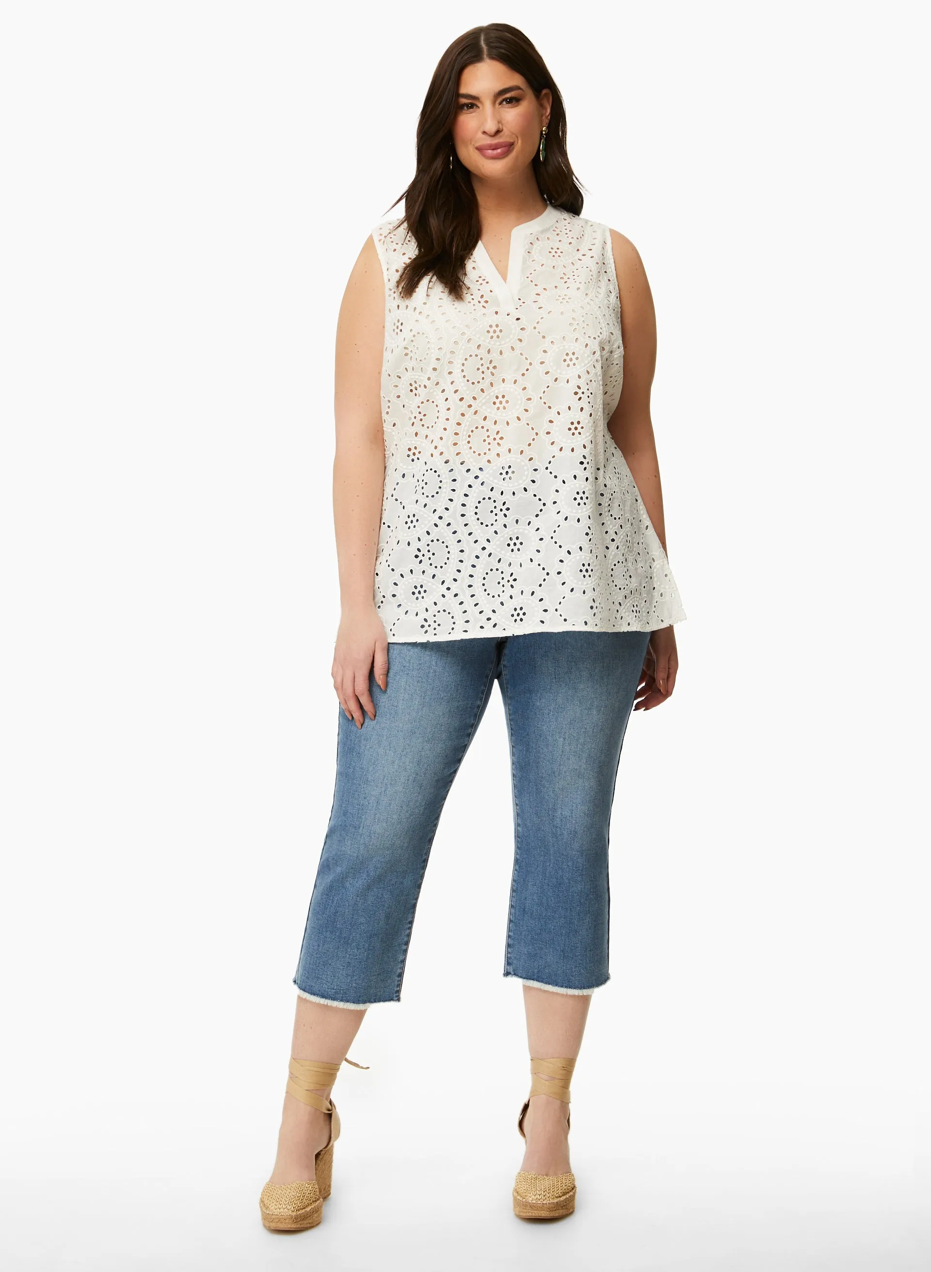 Sleeveless Eyelet Blouse sold by Laura product image thumbnail 4
