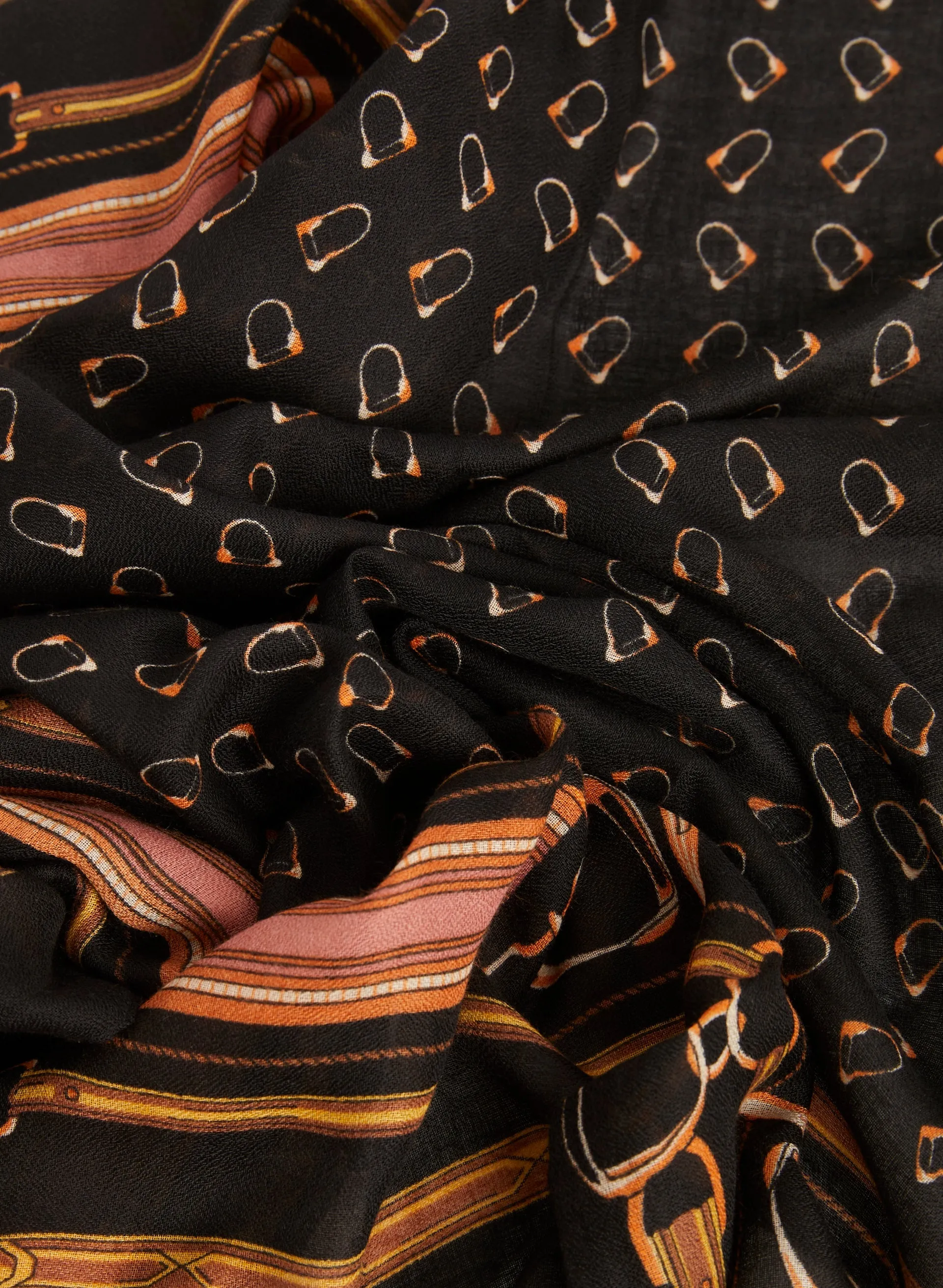 Geometric Horseshoe Print Scarf sold by Laura product image thumbnail 3