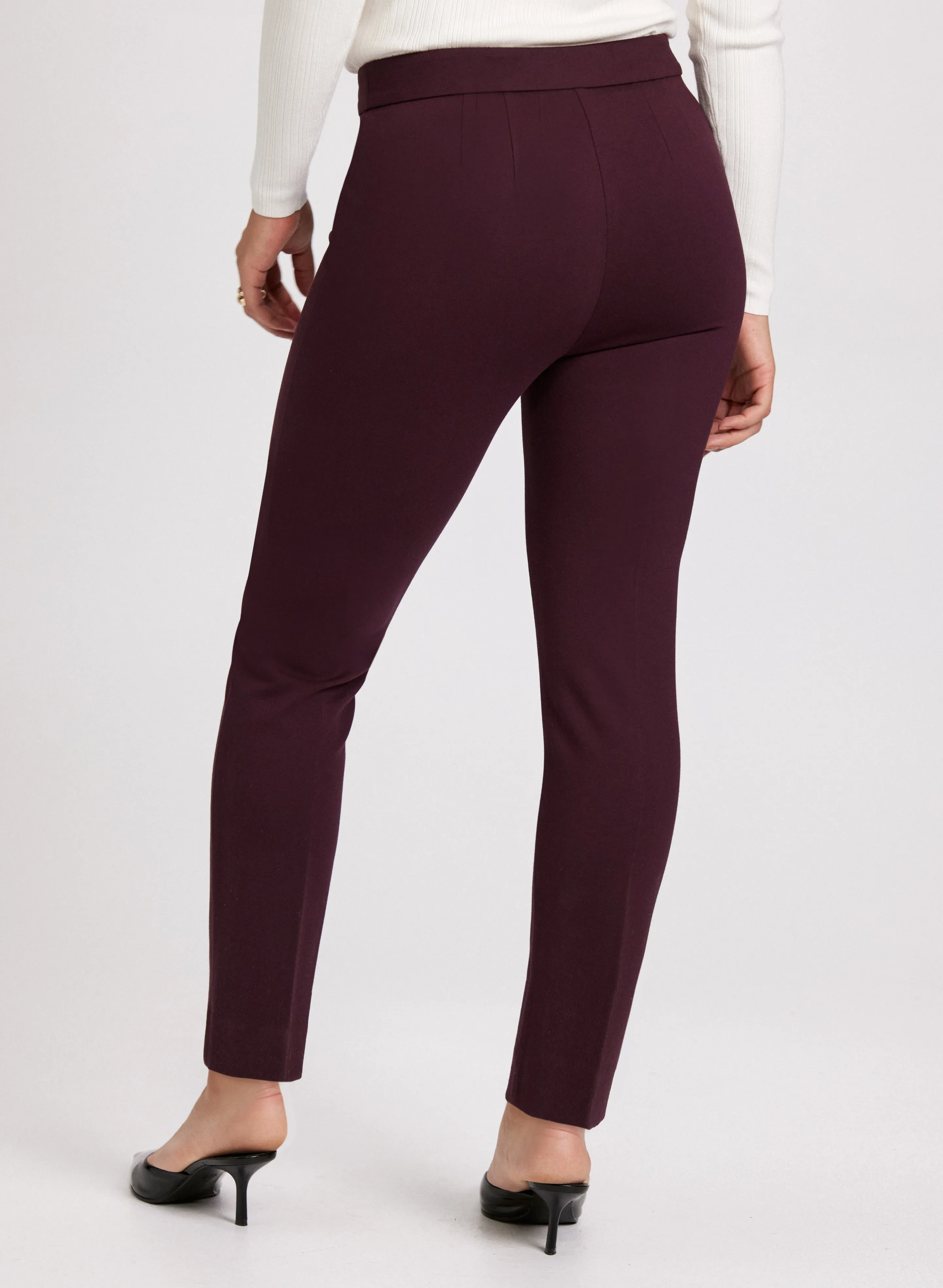 Emma Pintuck Detail Slim-Leg Pants – Regular sold by Laura product image thumbnail 3