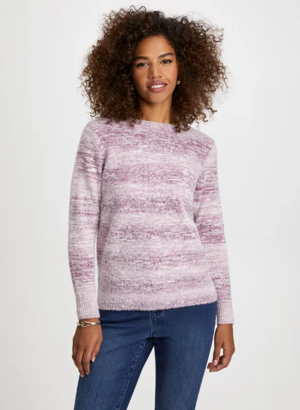 Stripe Gradient Motif Sweater sold by Laura