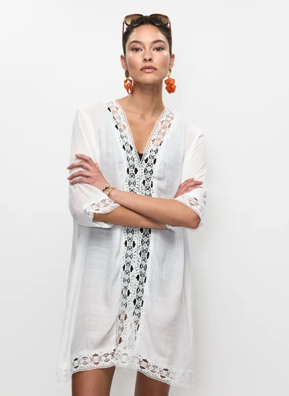 Crochet Lace Cover-Up sold by Laura