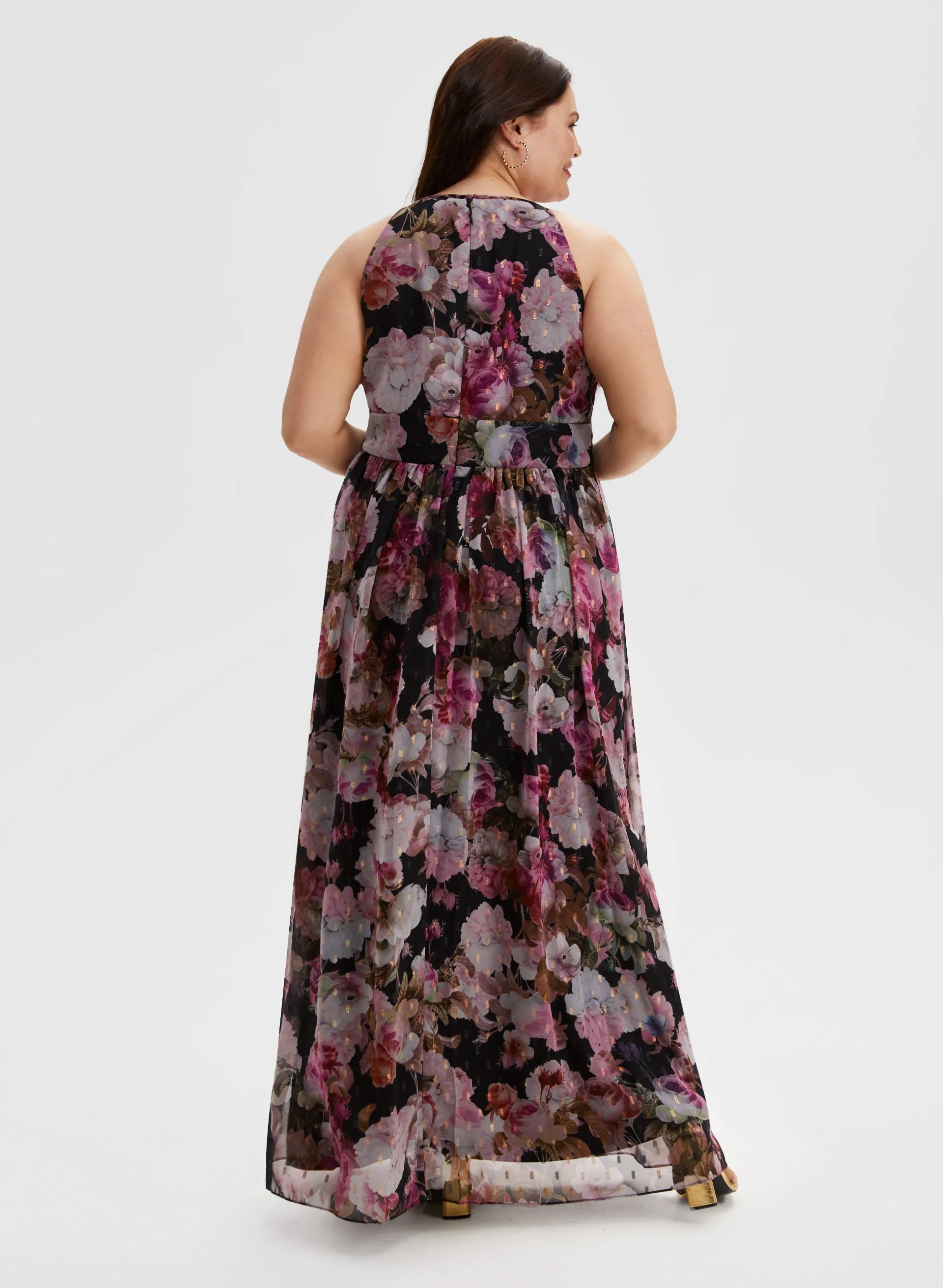 Floral Print Halter Neck Dress sold by Laura product image thumbnail 2