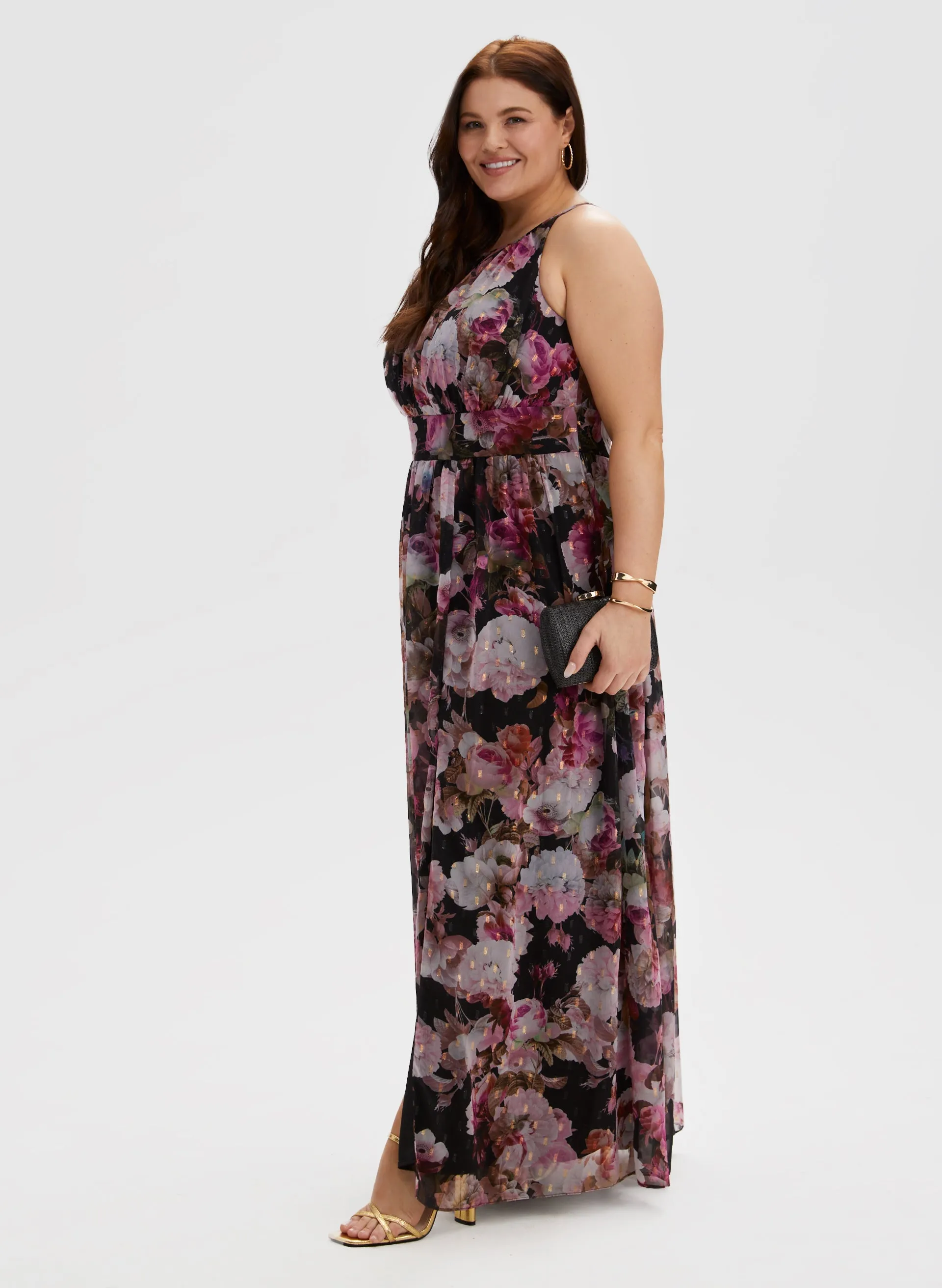 Floral Print Halter Neck Dress sold by Laura product image thumbnail 3
