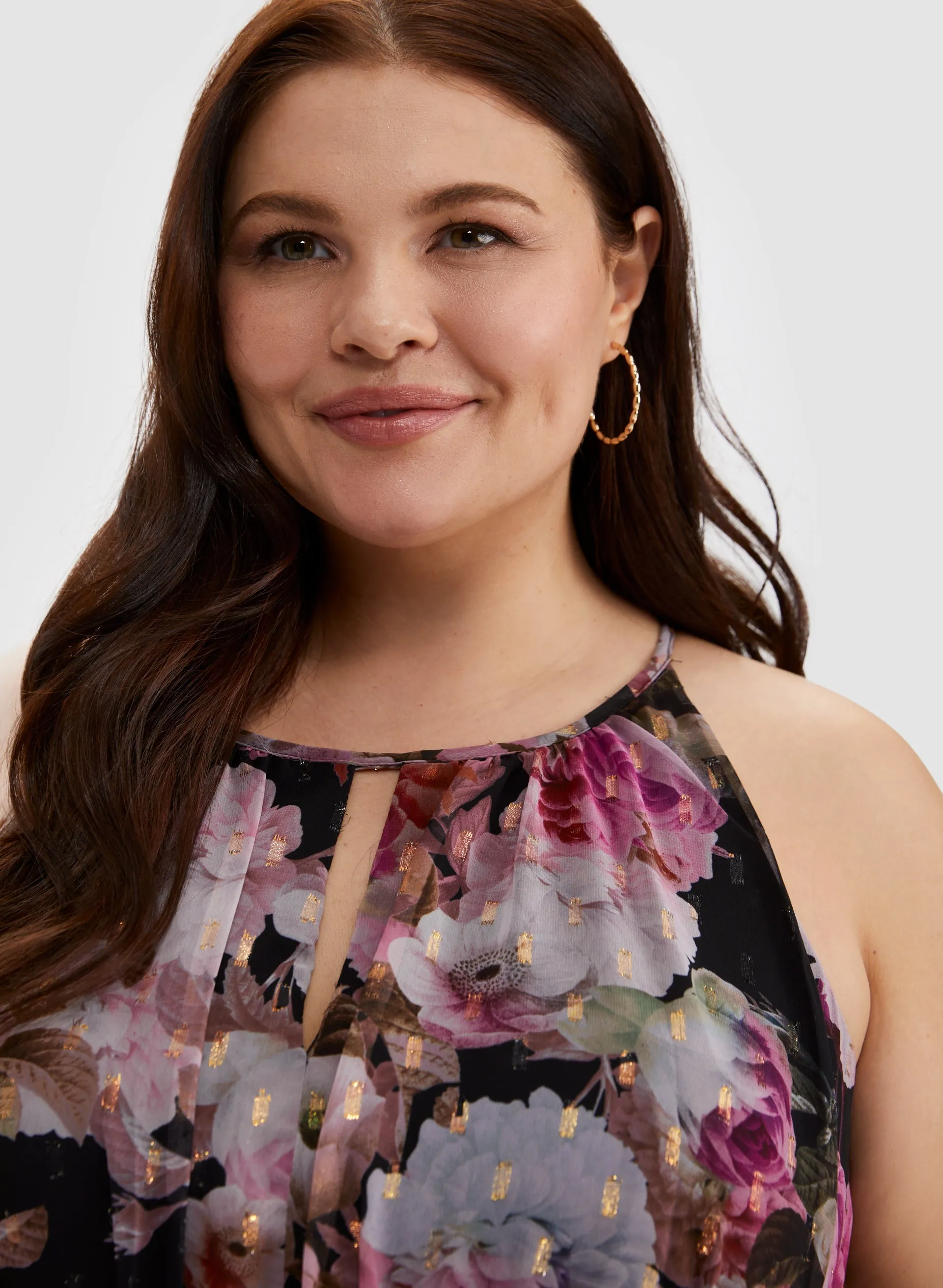 Floral Print Halter Neck Dress sold by Laura product image thumbnail 4