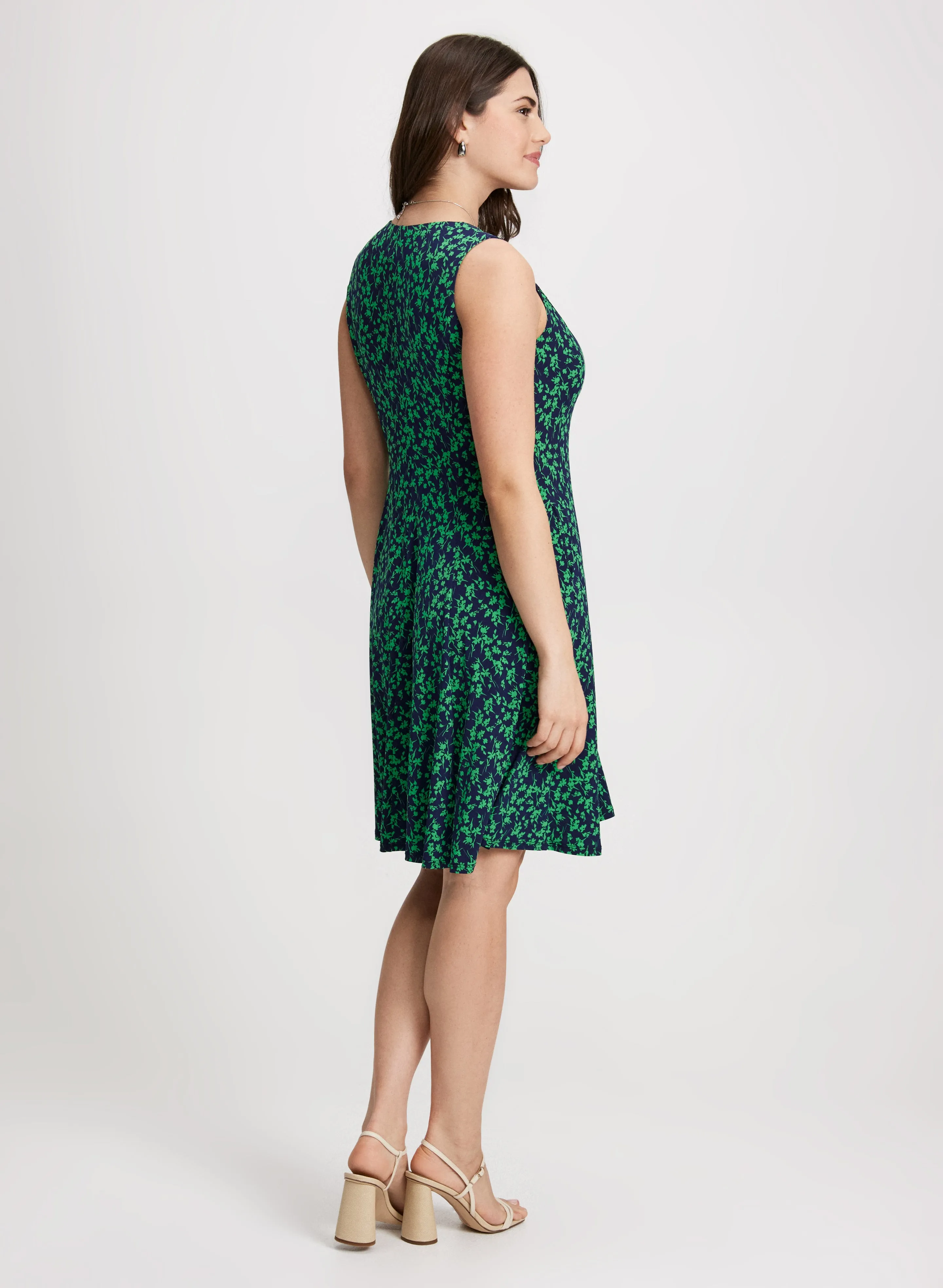 Sleeveless V-Neck Floral Dress sold by Laura product image thumbnail 3