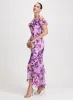 Long Floral Chiffon Dress sold by Laura