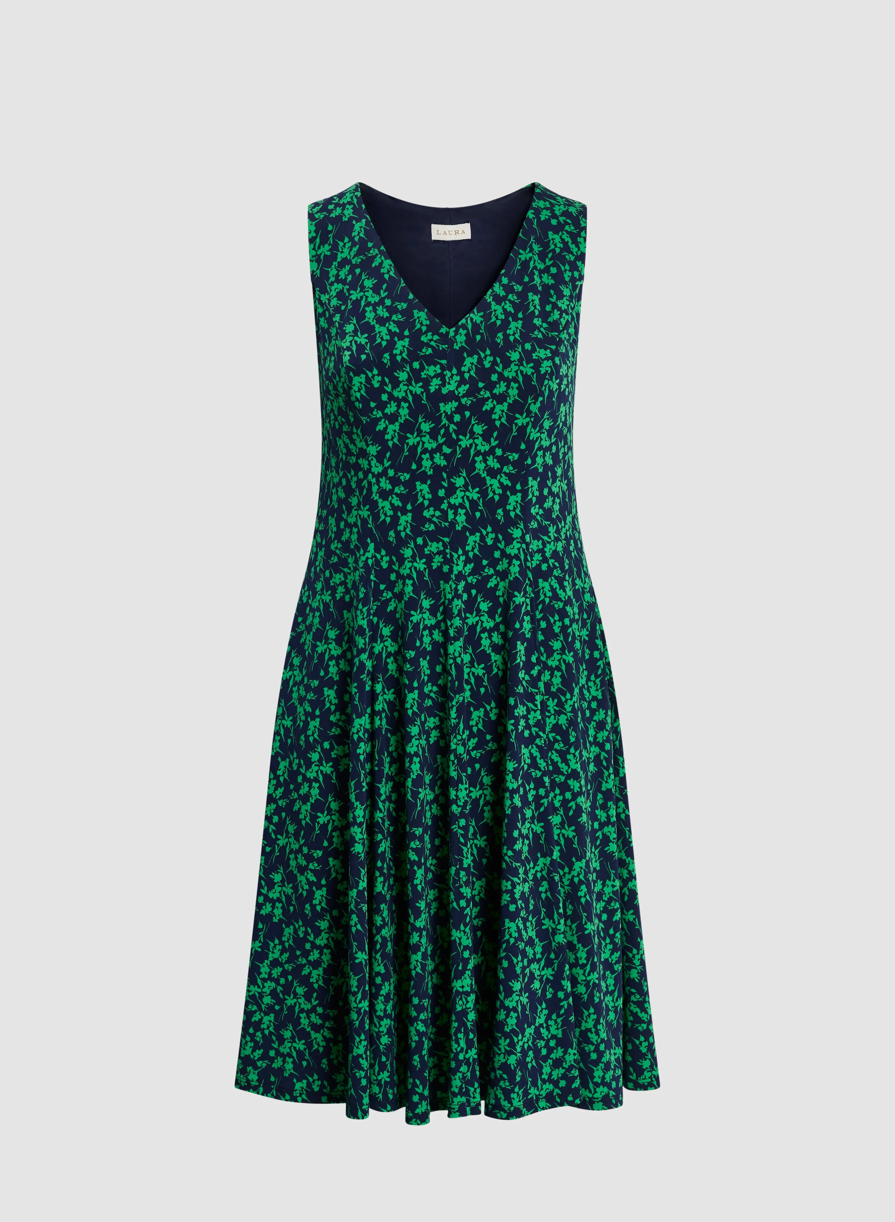 Sleeveless V-Neck Floral Dress sold by Laura product image thumbnail 5