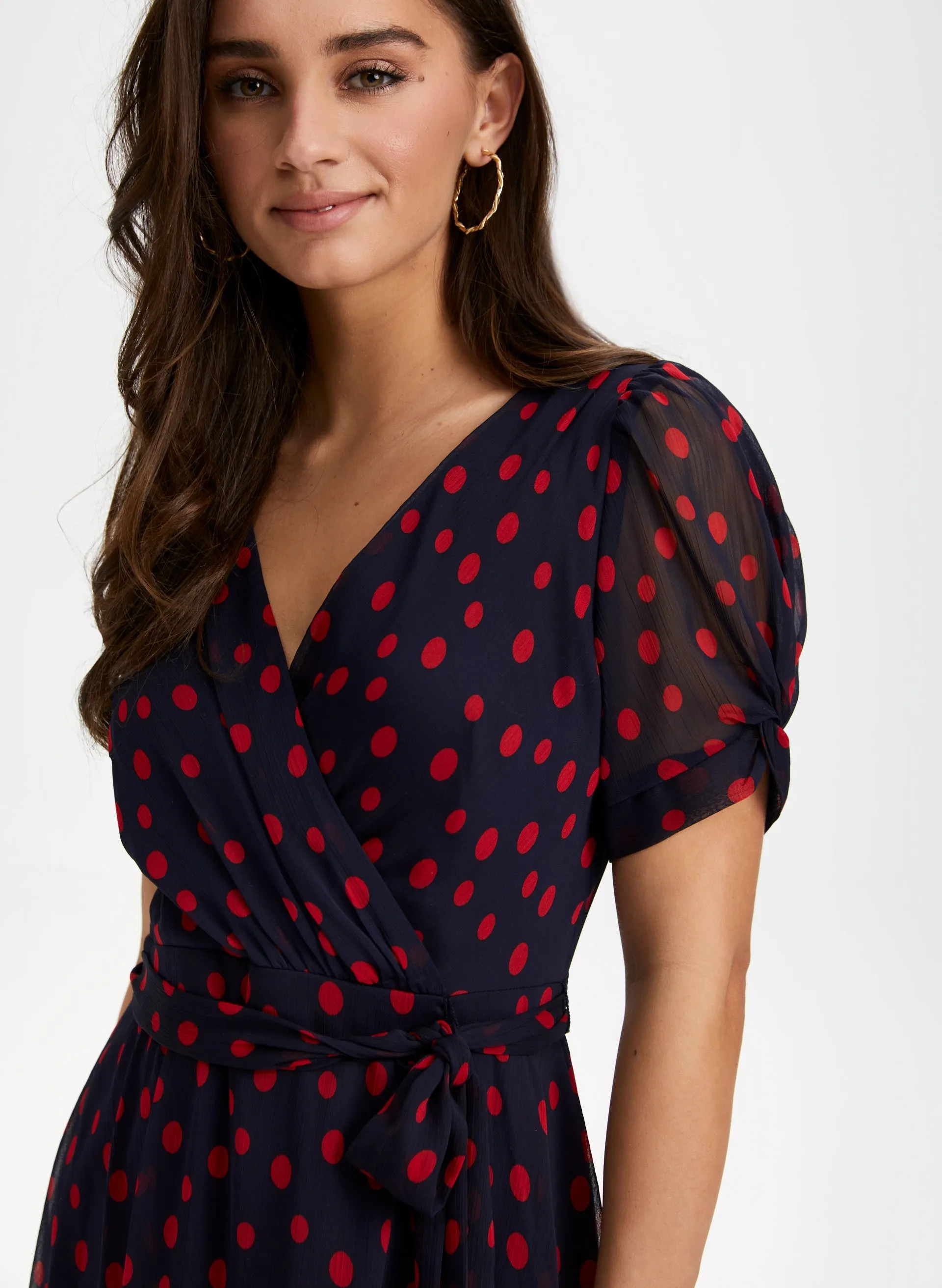 Polka Dot Print Dress sold by Laura product image thumbnail 4