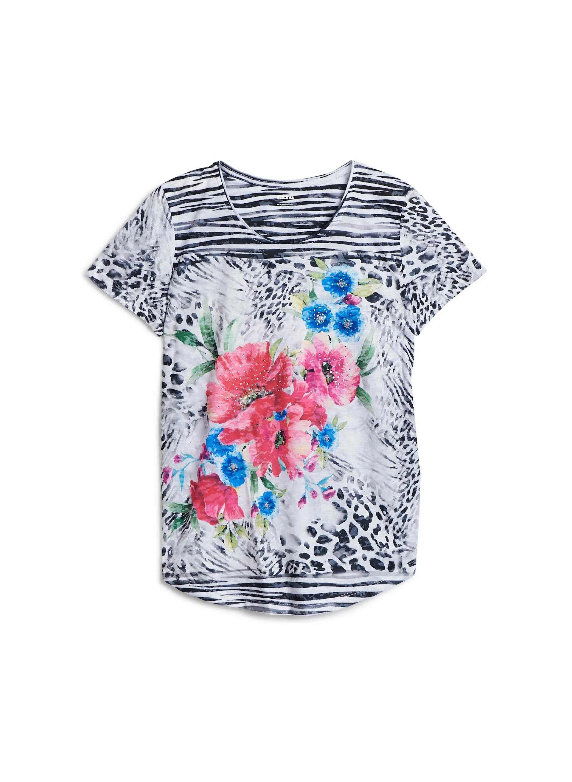 Floral & Animal Print Top sold by Laura product image thumbnail 5