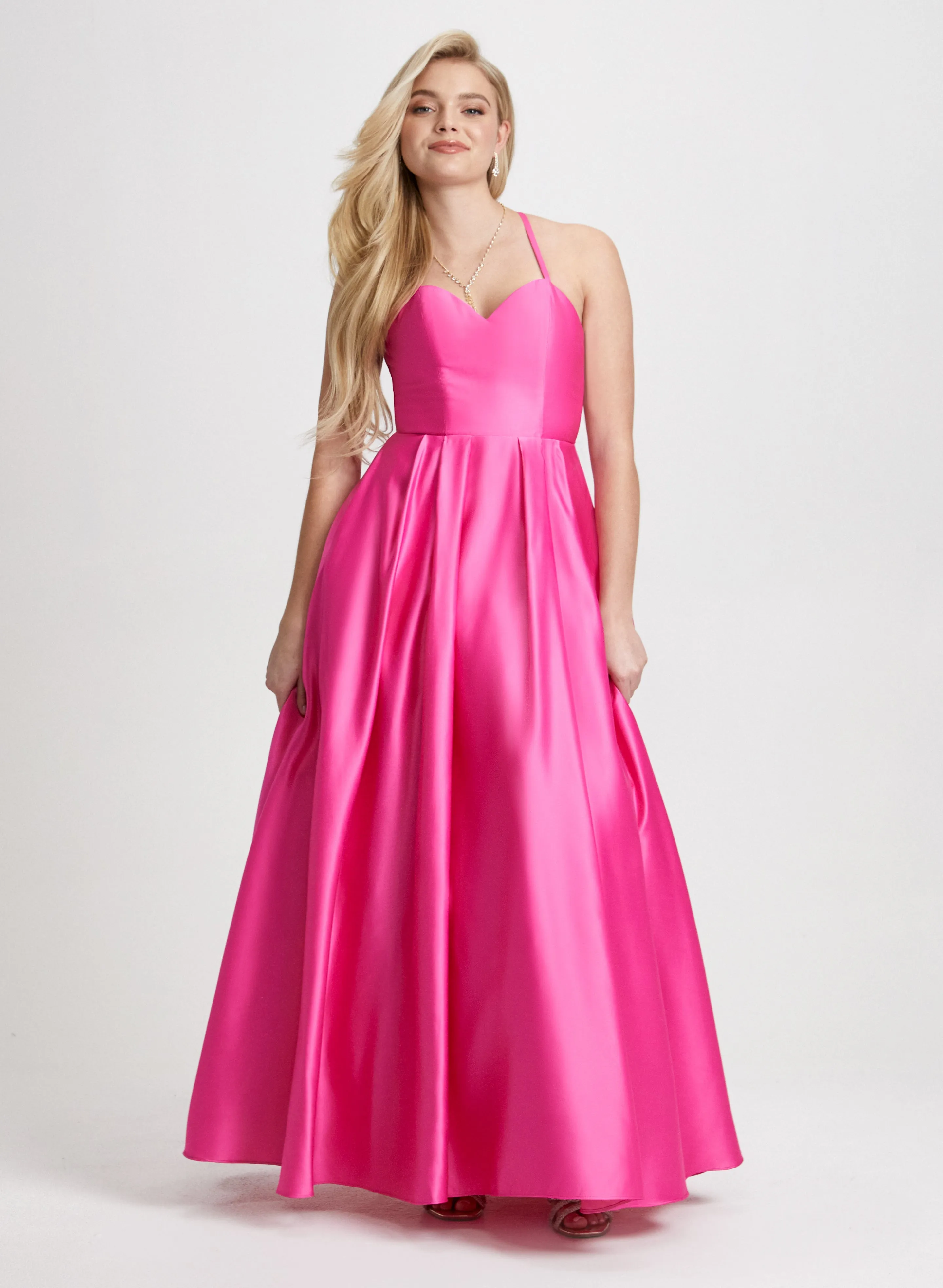 Sweetheart Neck Satin Ball Gown sold by Laura