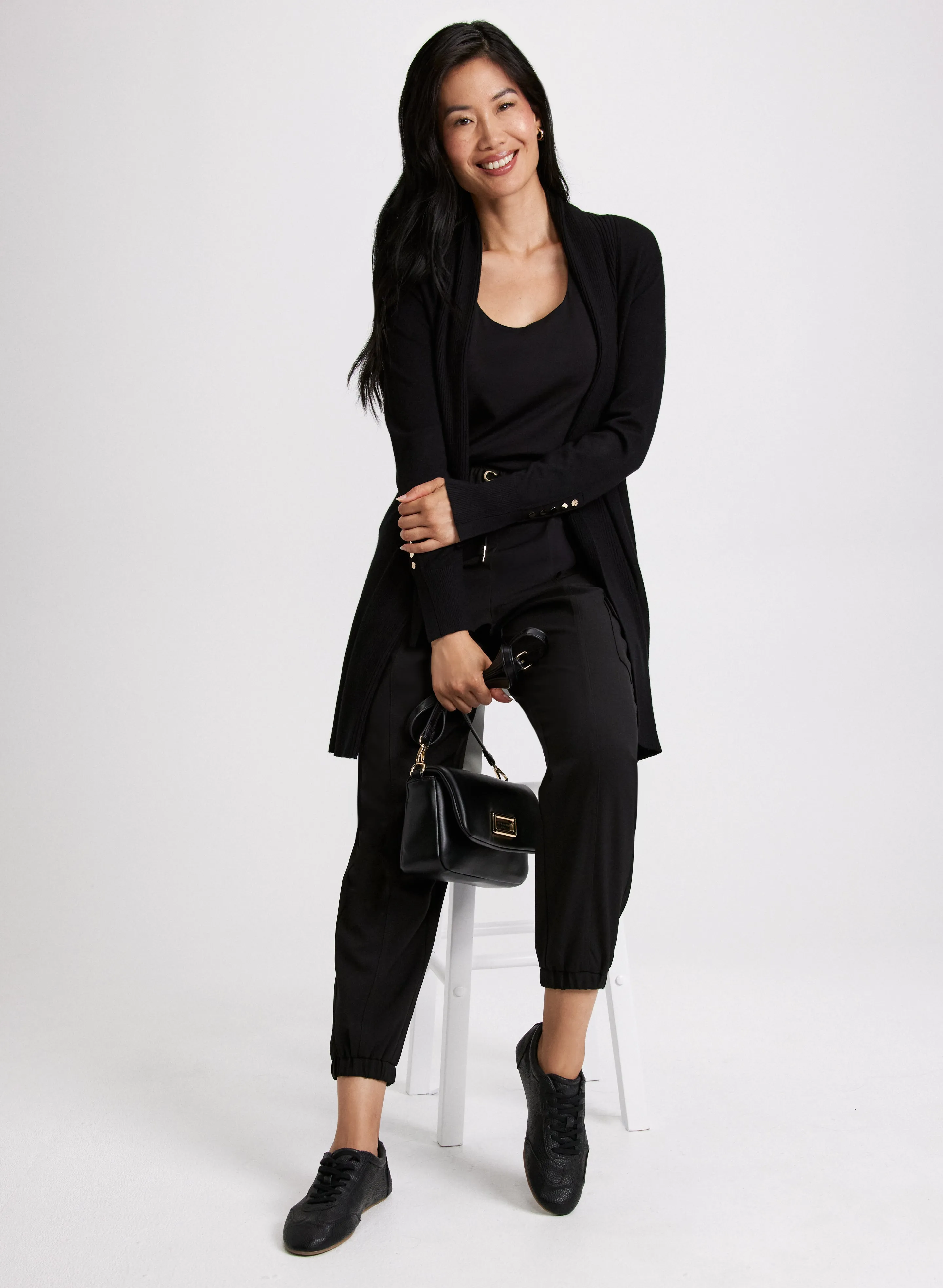 Button Detail Cardigan & Cargo Pants sold by Laura