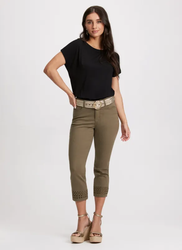 Smocked Waist T-Shirt & Straight Leg Capris sold by Laura