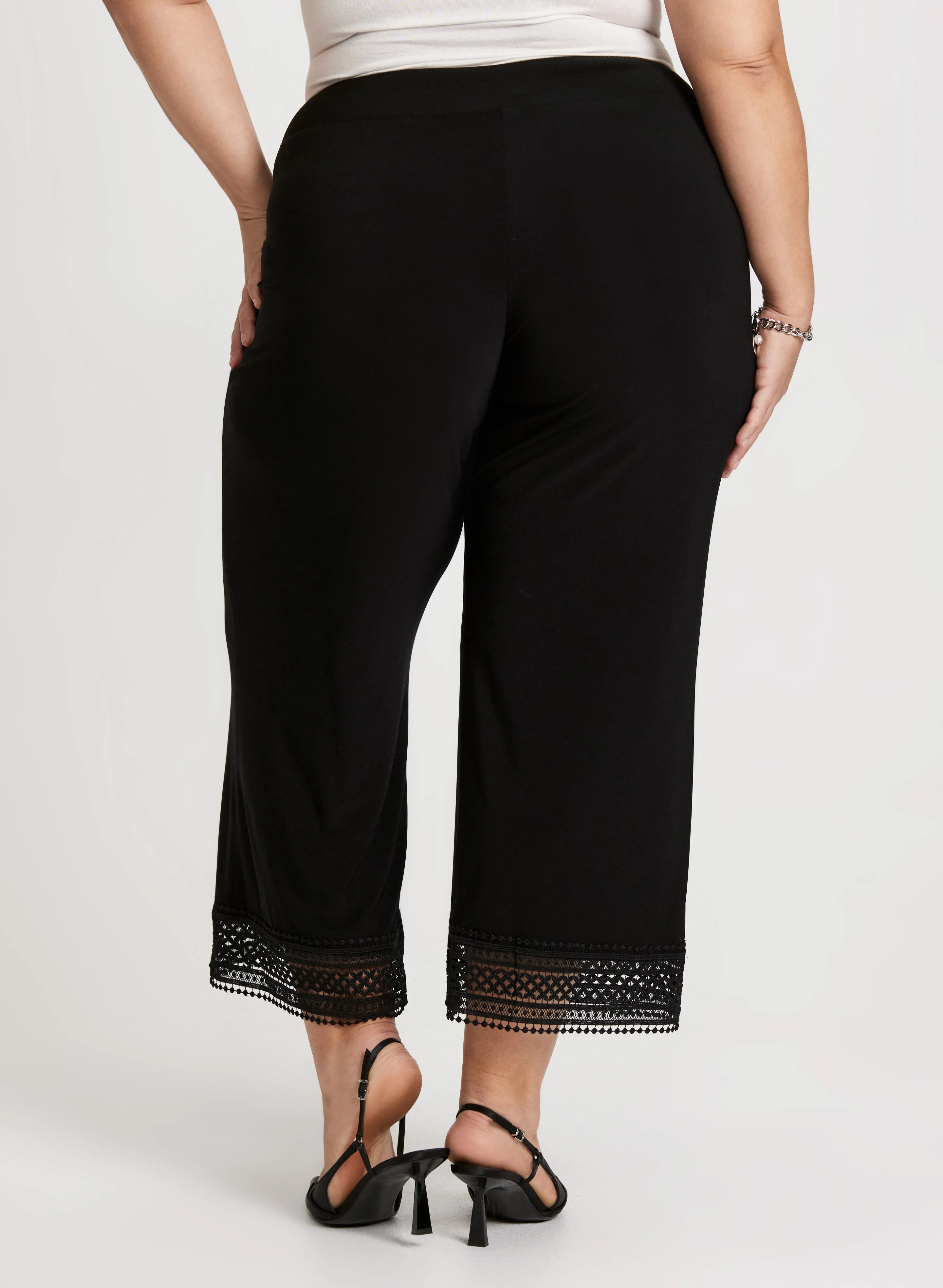 Joseph Ribkoff - Crochet Hem Wide Leg Pants sold by Laura product image thumbnail 2