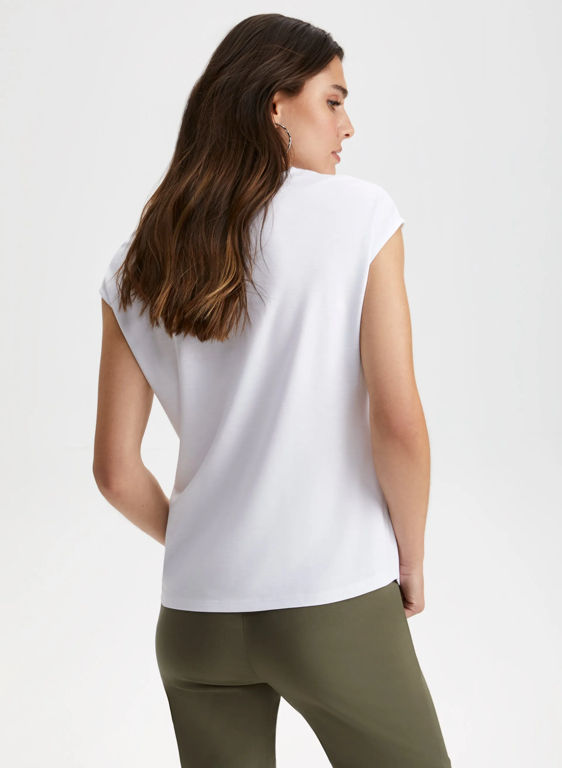 Lace Trim Tee sold by Laura product image thumbnail 4