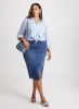 Striped Linen-Blend Blouse sold by Laura